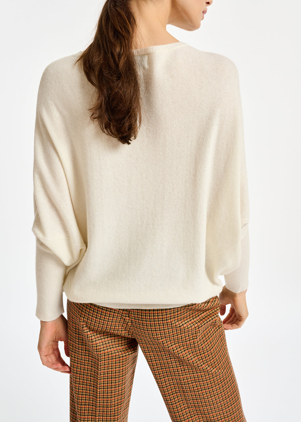 Off-white fine-knit sweater RE—SSENTIEL | Essentiel second hand