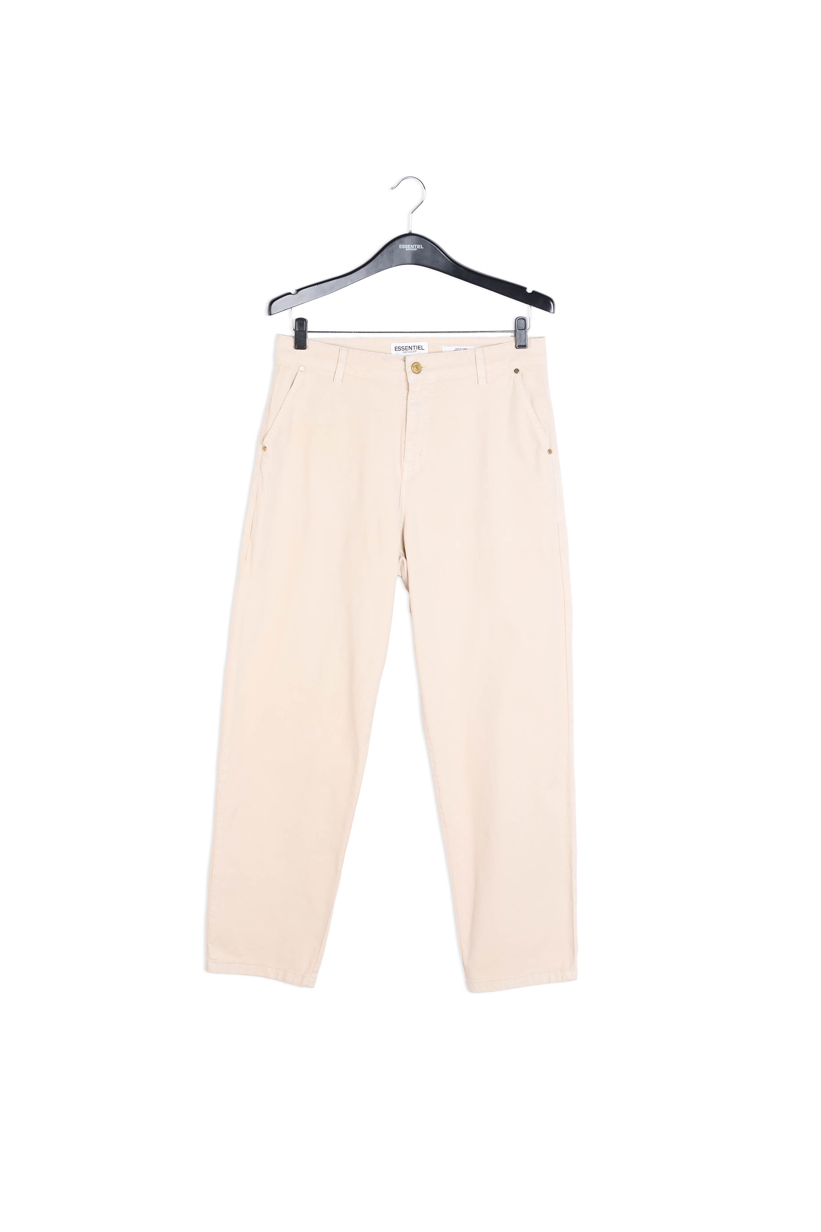 Pantalon taille haute beige RE—SSENTIEL | Essentiel second hand
