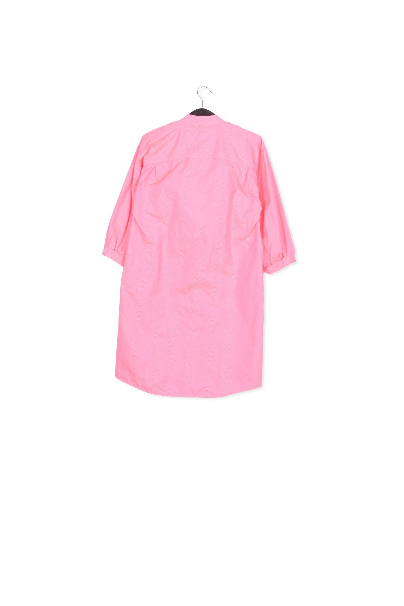 Neon pink jacquard shirt dress RE—SSENTIEL | Essentiel second hand