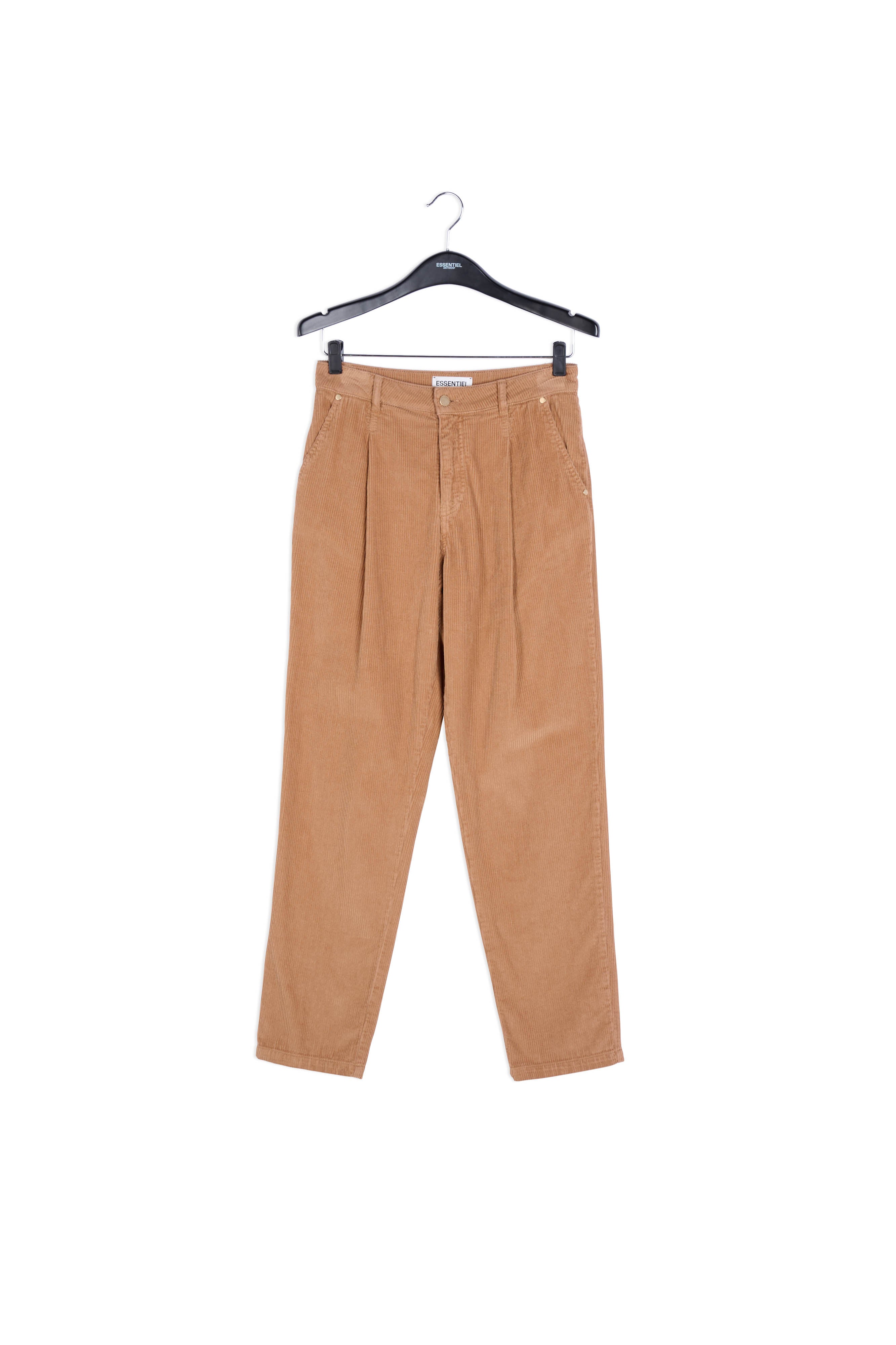 Off-white cotton-corduroy pants RE—SSENTIEL | Essentiel second hand