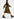 Khaki leopard-print midi-length dress Faume - seconde main