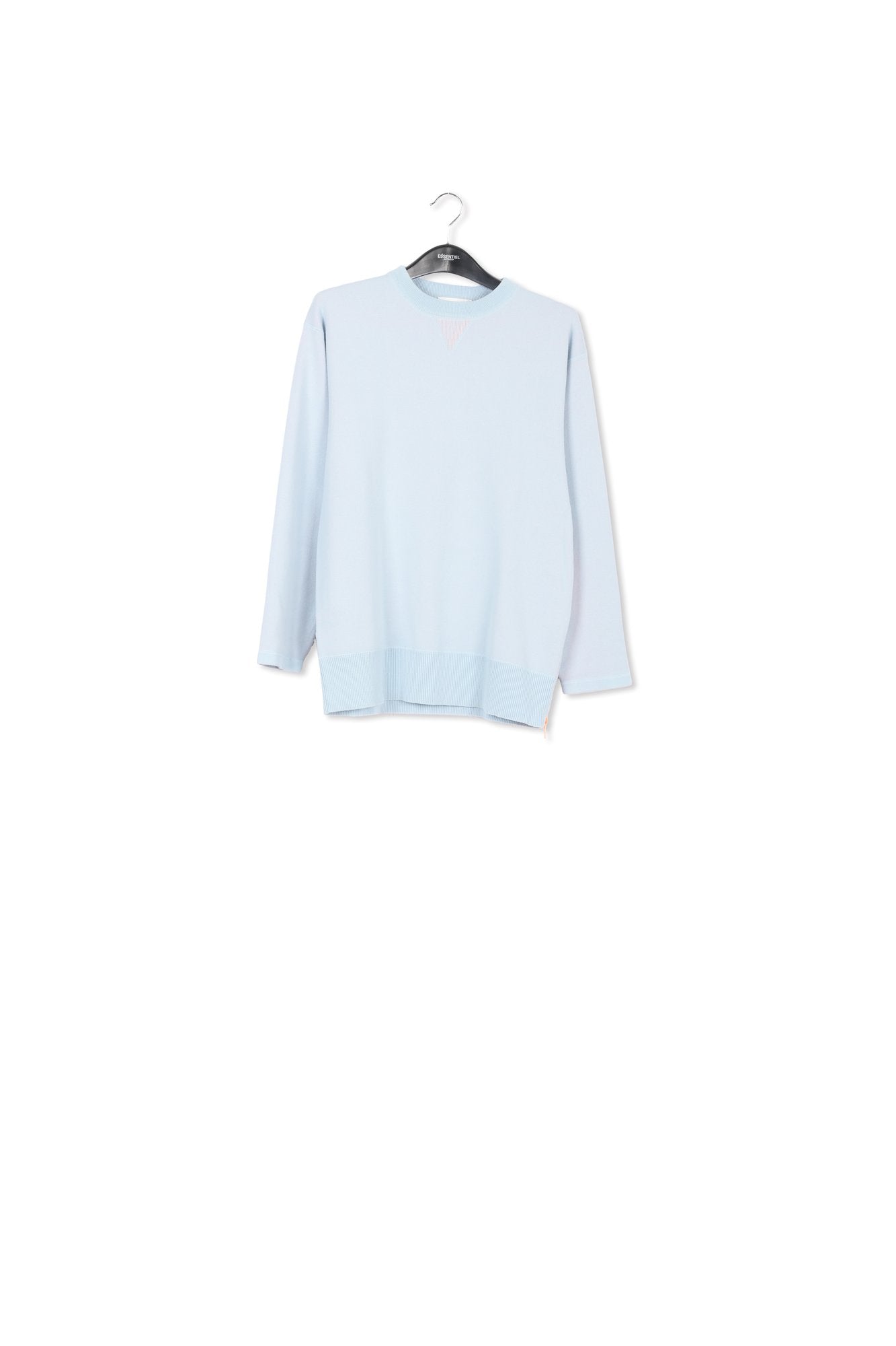 Pull carré en tricot bleu clair RE—SSENTIEL | Essentiel second hand