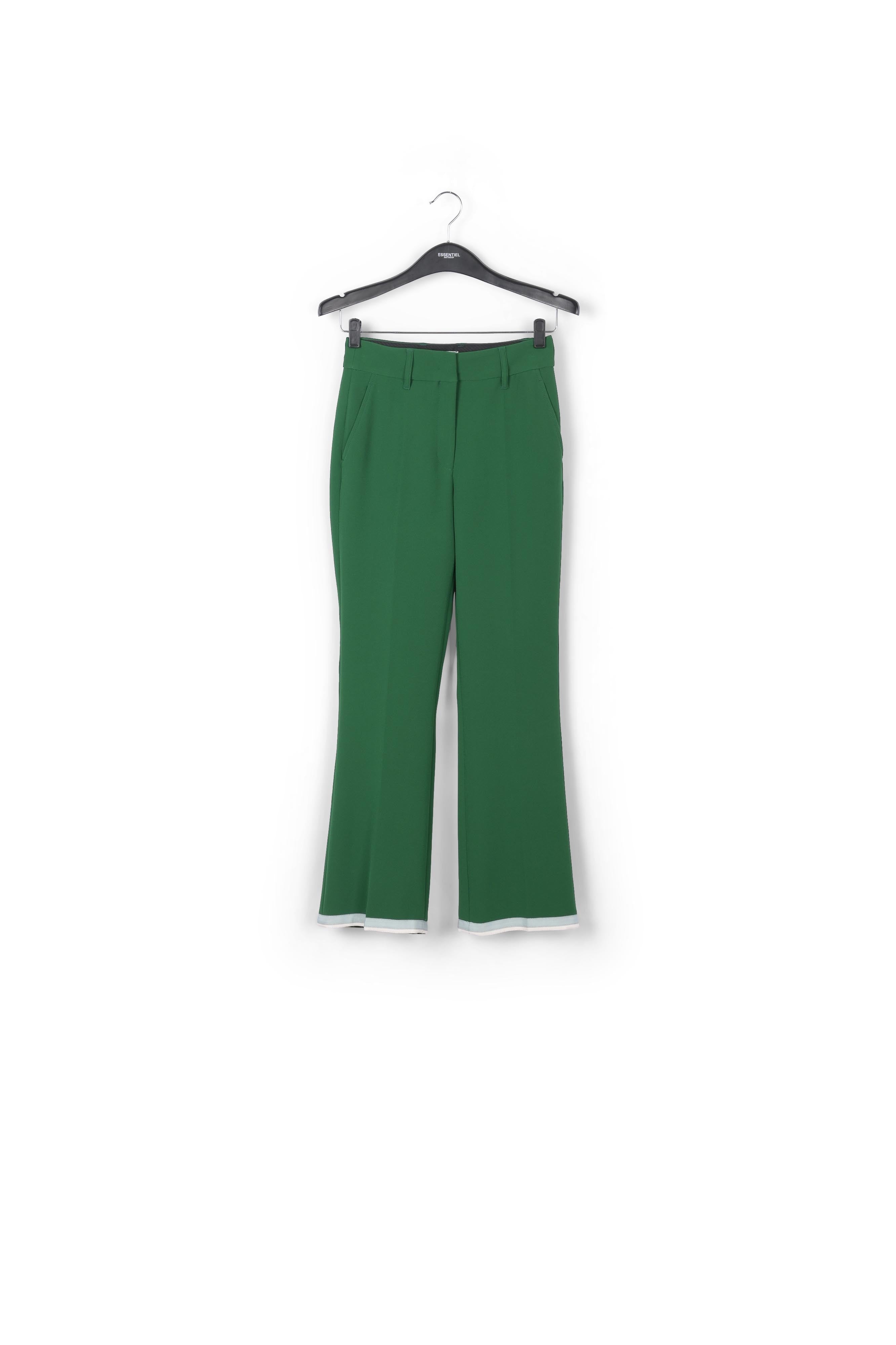 Dark green flared-fit pants RE—SSENTIEL | Essentiel second hand
