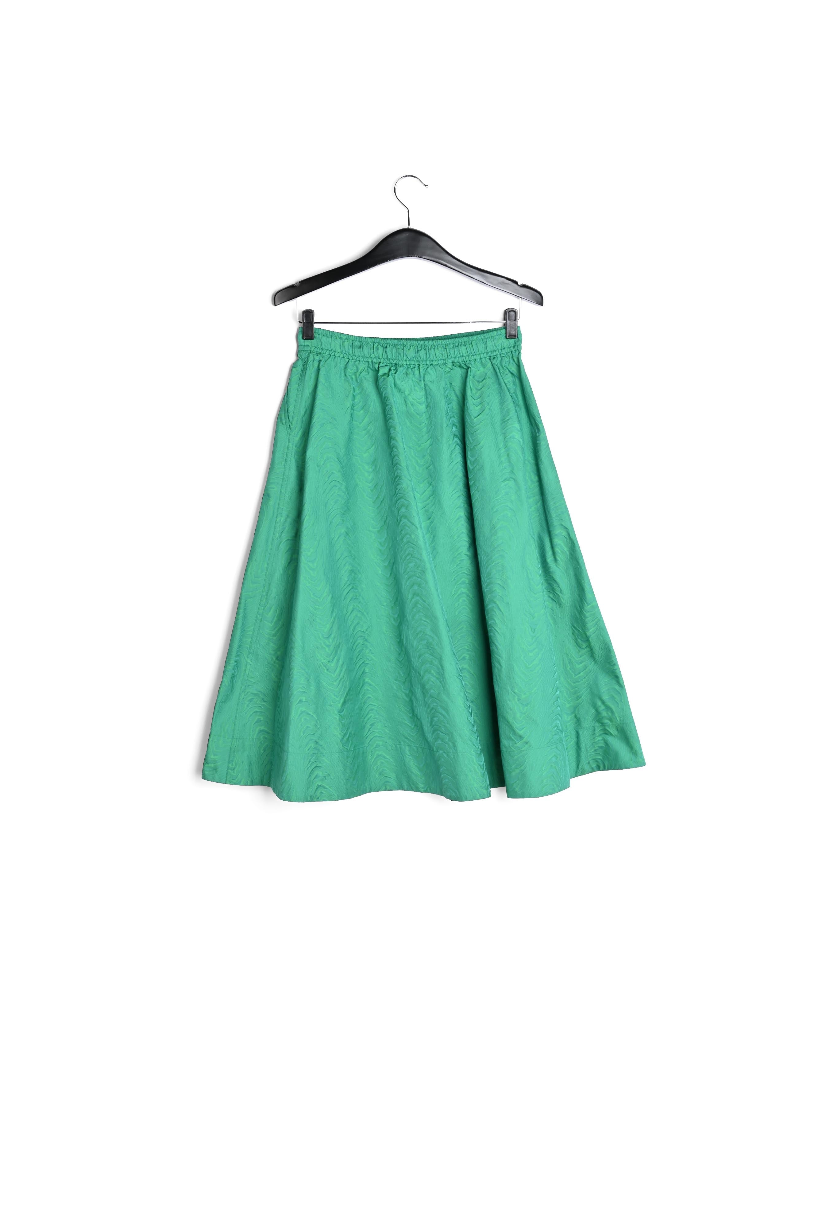 Green jacquard a-line skirt RE—SSENTIEL | Essentiel second hand