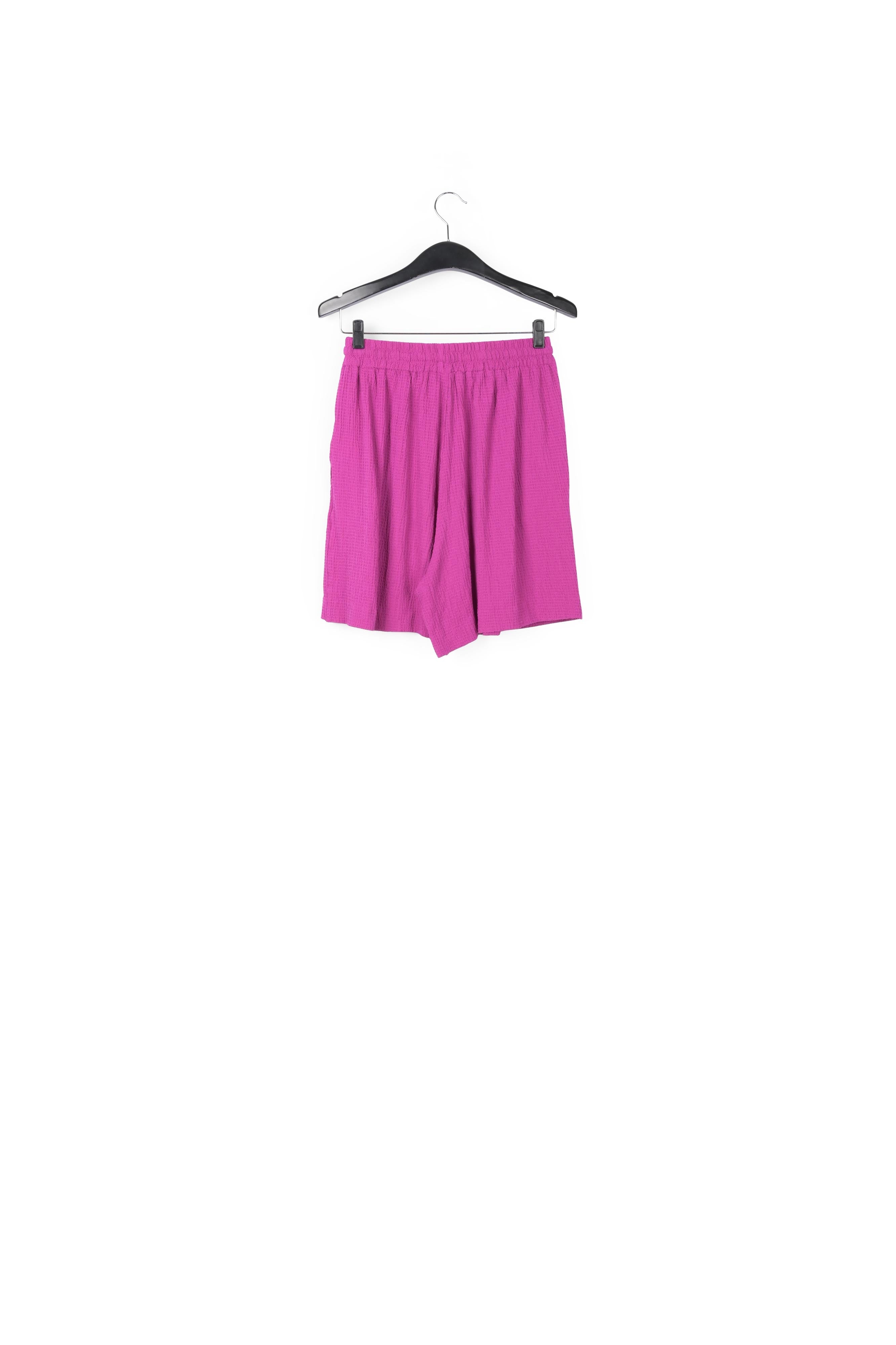 Purple seersucker shorts RE—SSENTIEL | Essentiel second hand