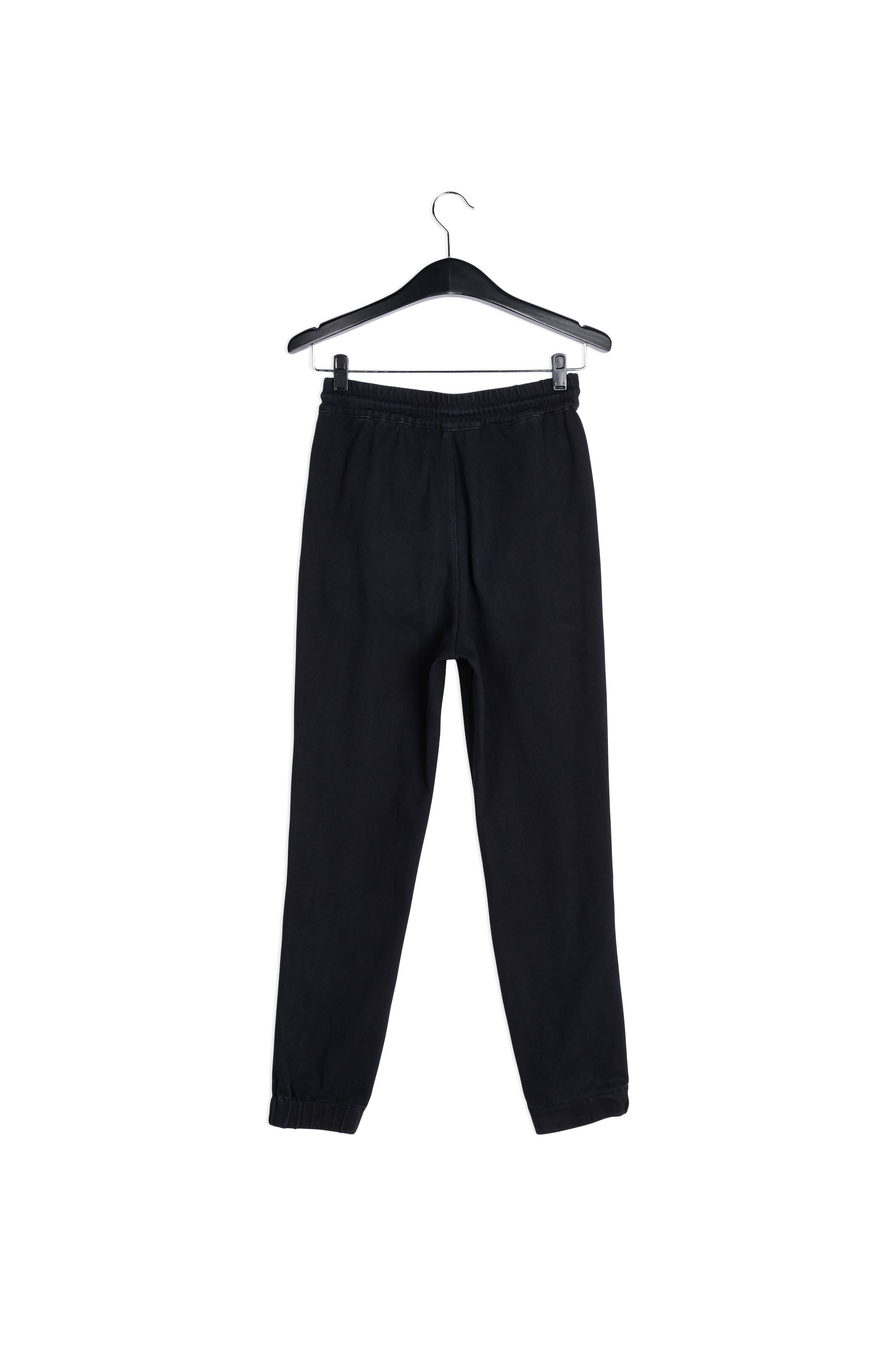 Pantalon de jogging noir avec bande côtelée RE—SSENTIEL | Essentiel second hand