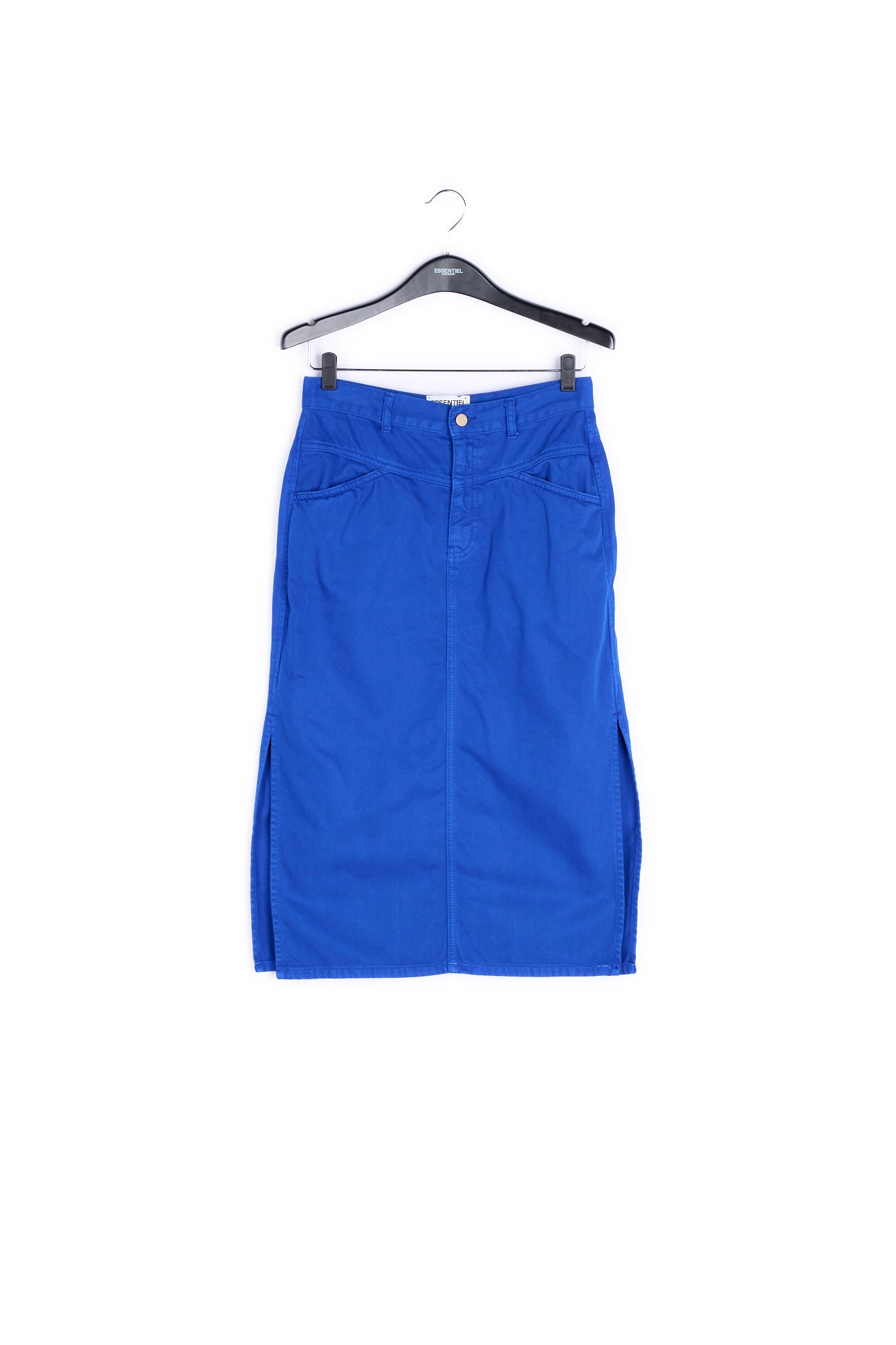 Blue high-waisted pencil skirt RE—SSENTIEL | Essentiel second hand