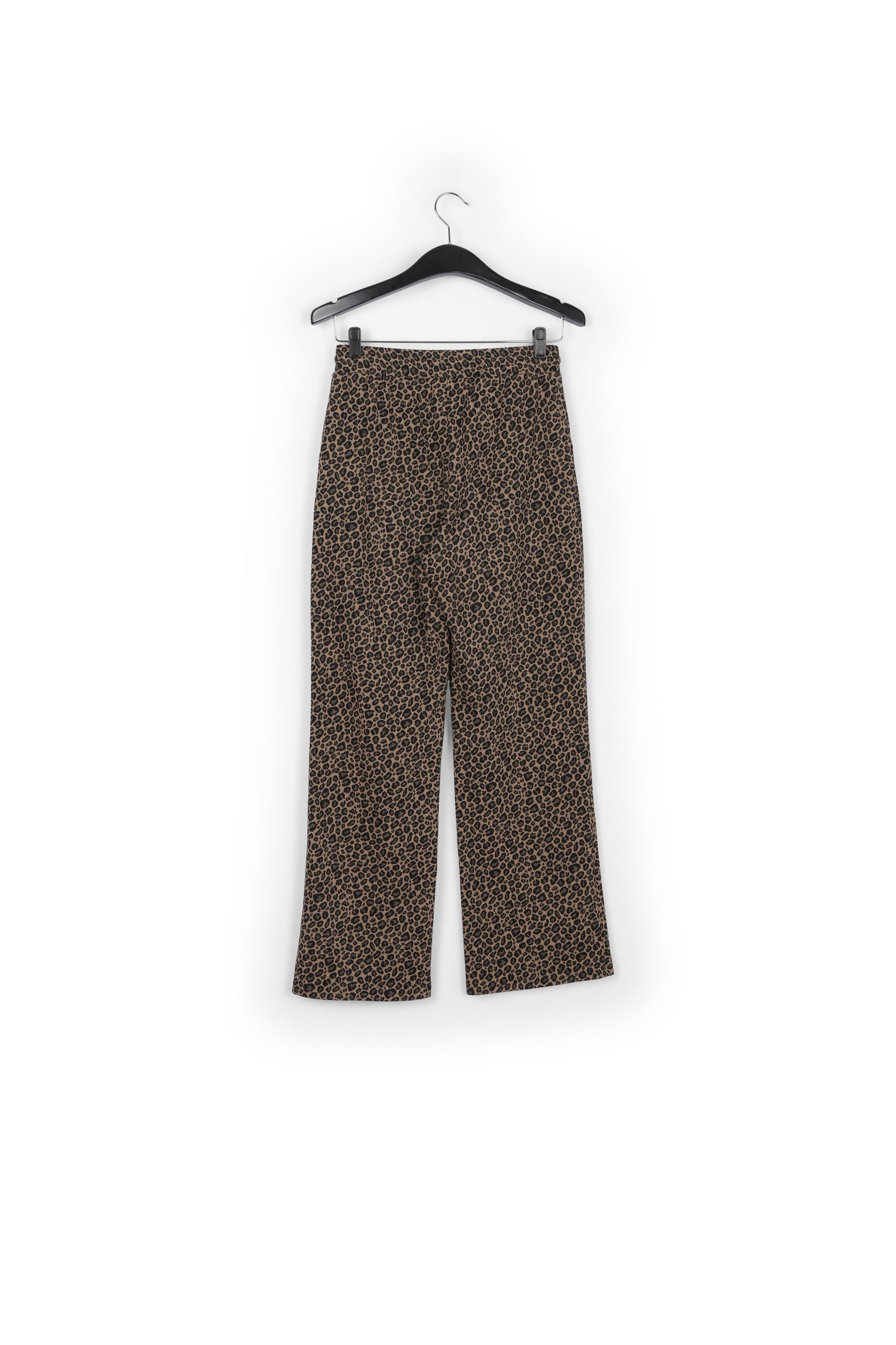 Leopard motif jacquard-knit pants RE—SSENTIEL | Essentiel second hand