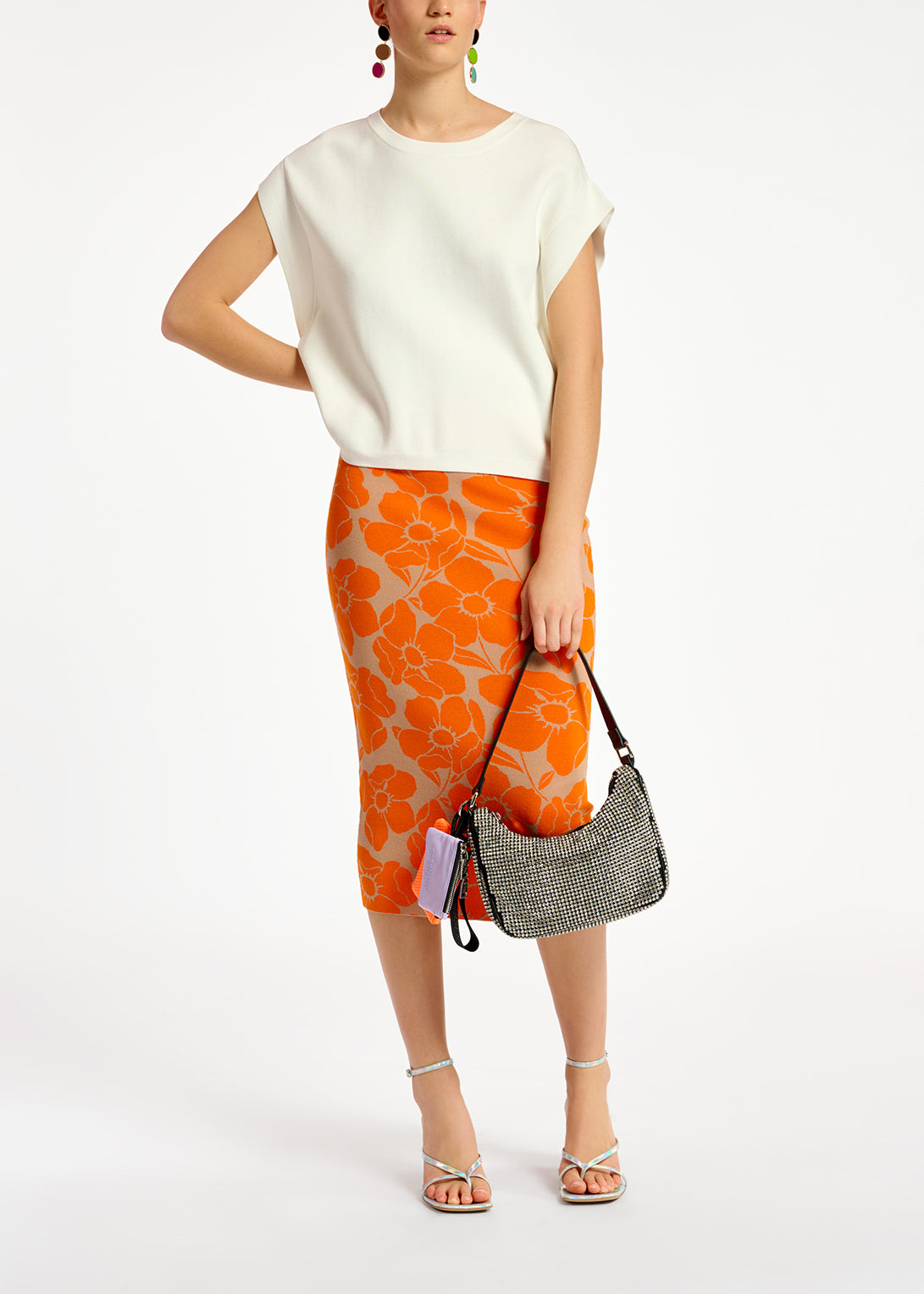 Pull sans manches en tricot blanc cassé RE—SSENTIEL | Essentiel second hand