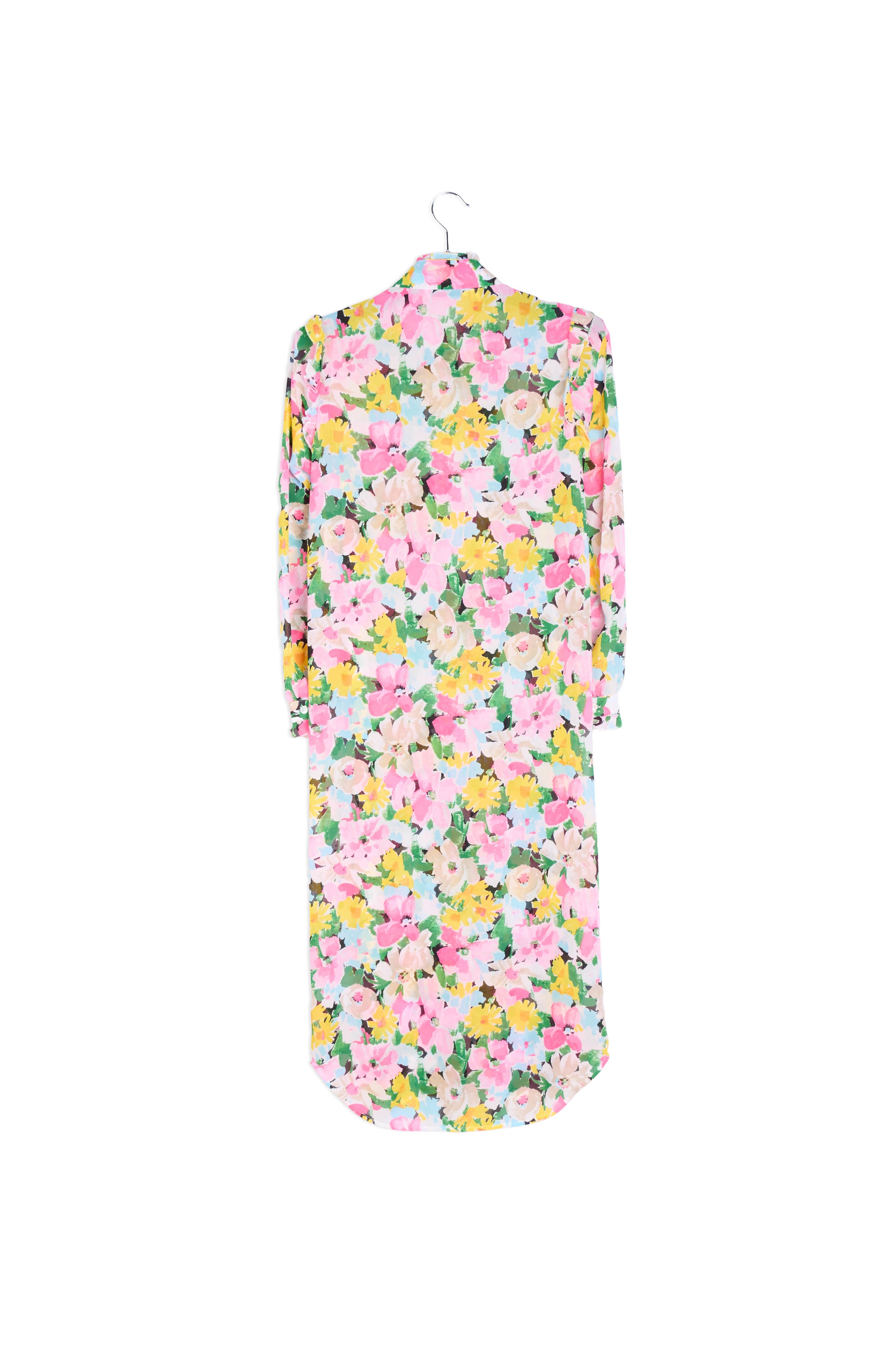 Colorful floral ruffle-detailed shirt dress RE—SSENTIEL | Essentiel second hand