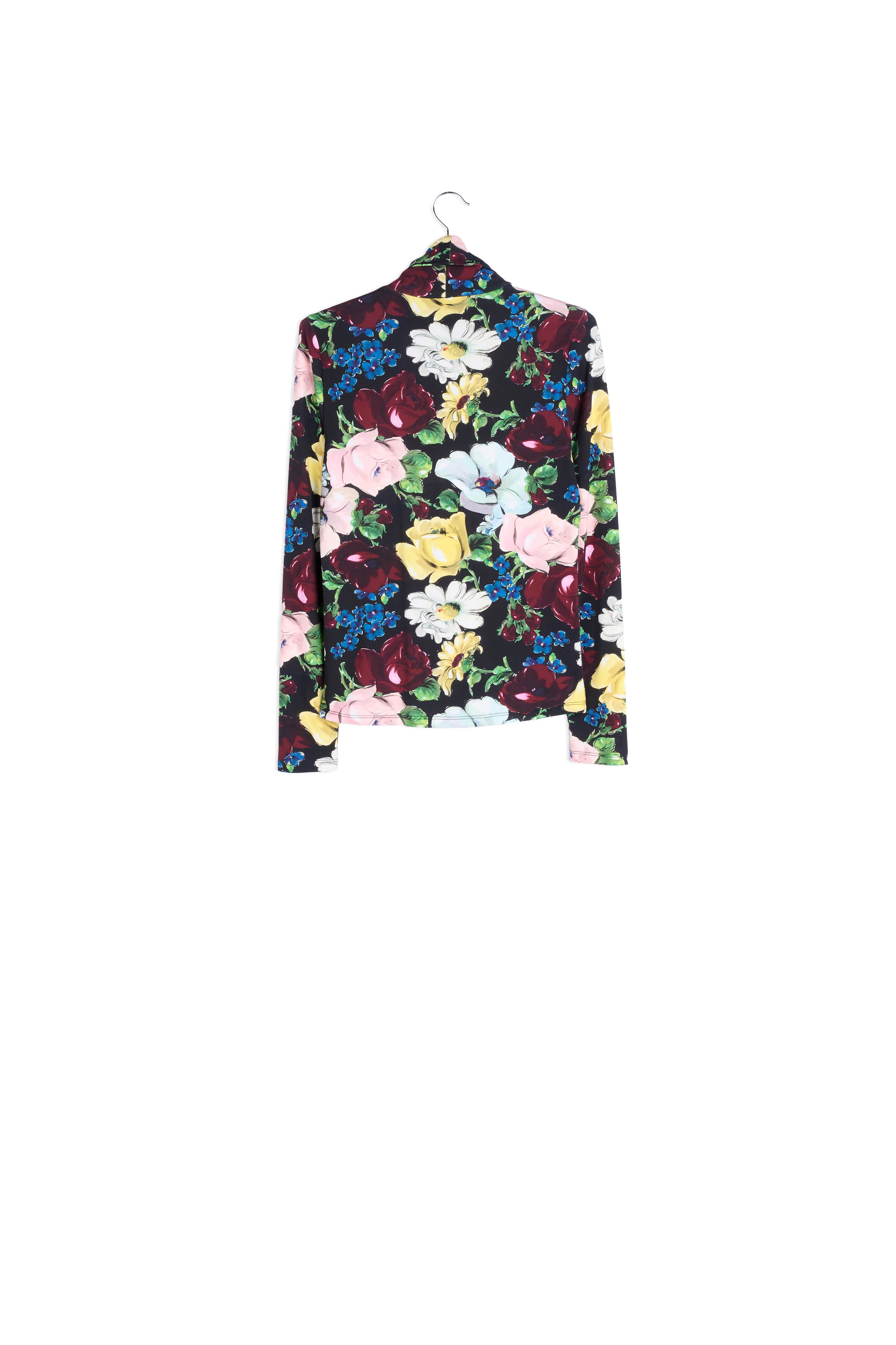 Floral print turtleneck top RE—SSENTIEL | Essentiel second hand