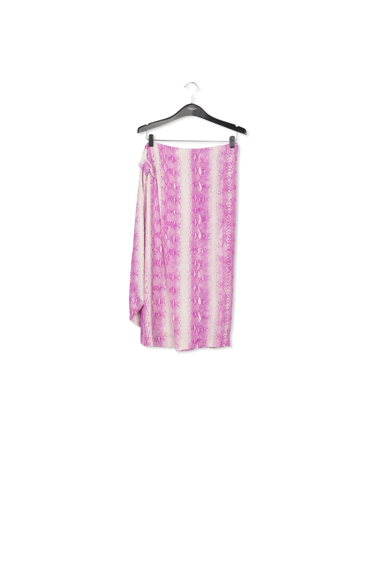 White and purple snake-print midi skirt RE—SSENTIEL | Essentiel second hand