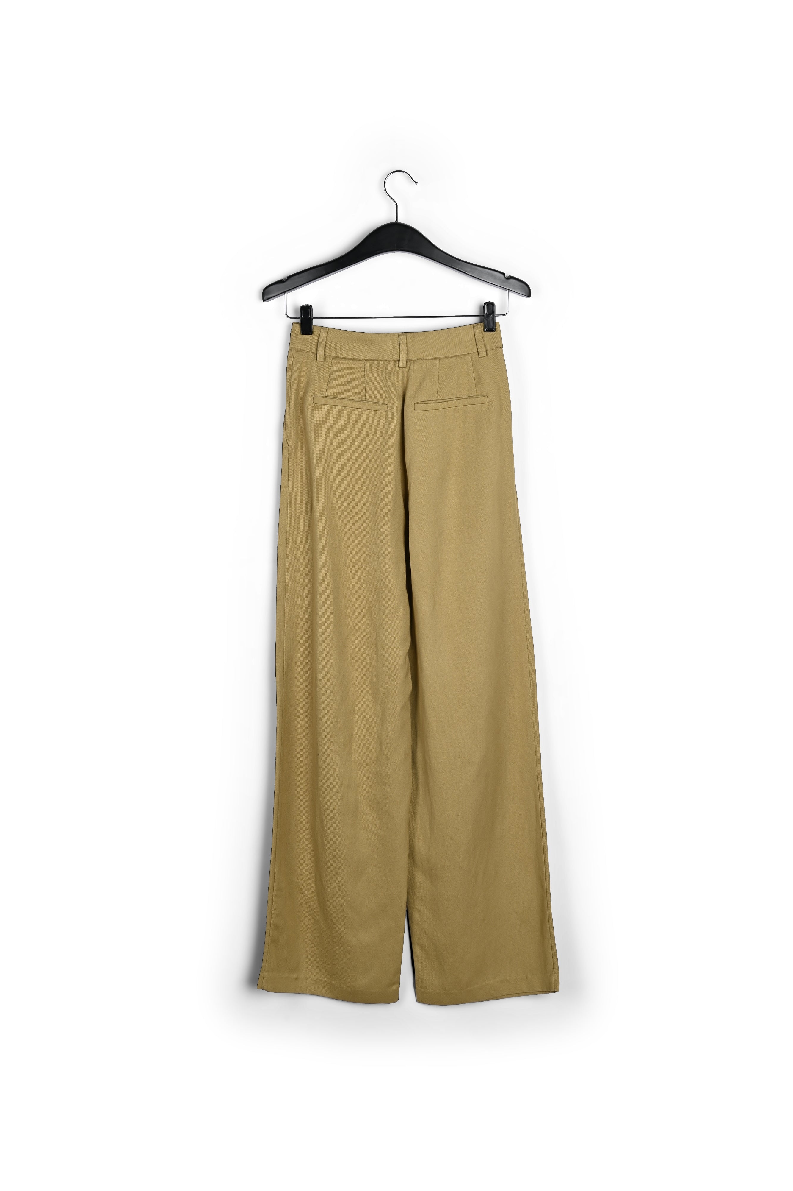 Camel broek met wijde pijpen RE—SSENTIEL | Essentiel second hand