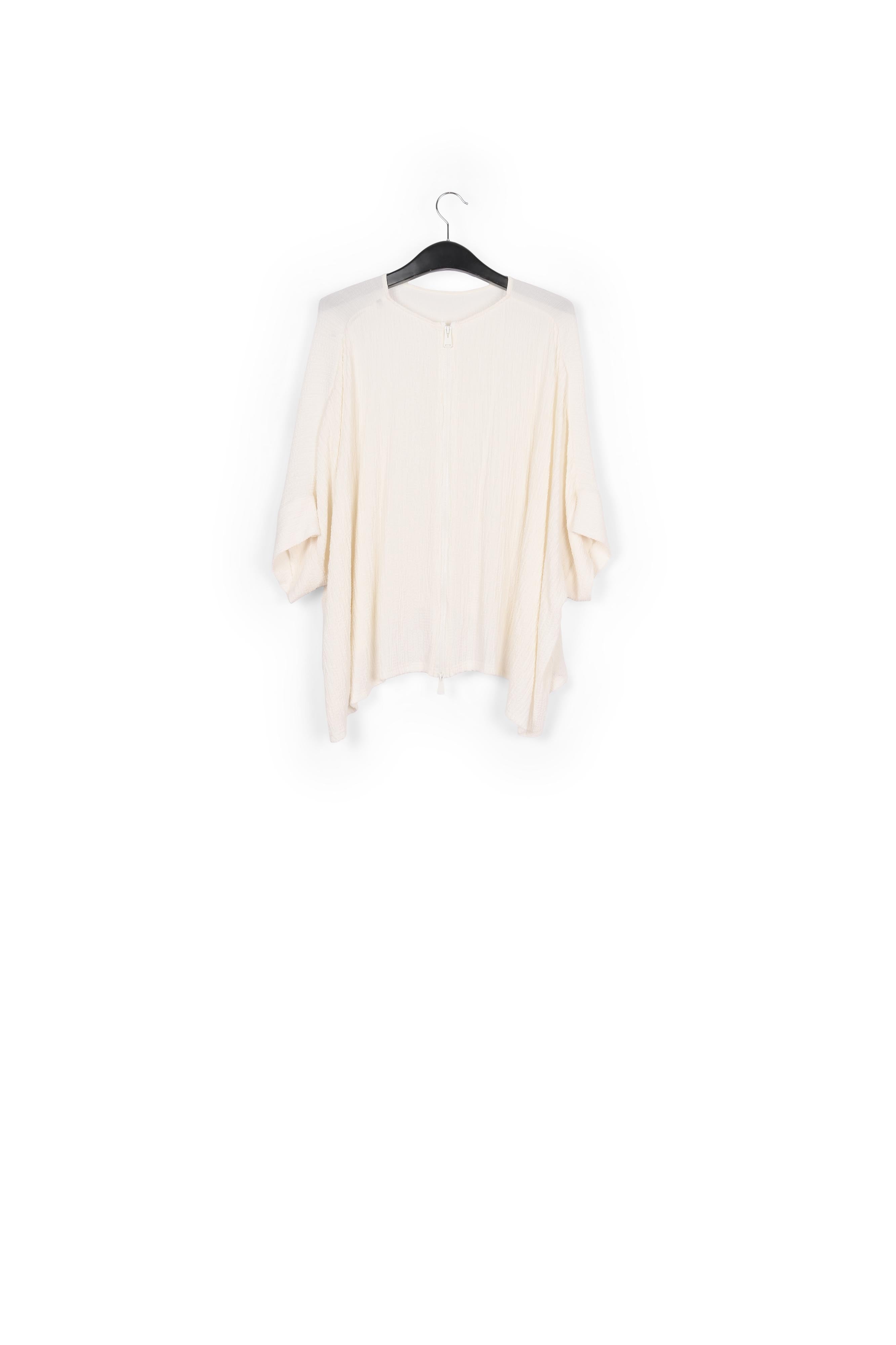 Top oversize en cloqué kaki RE—SSENTIEL | Essentiel second hand