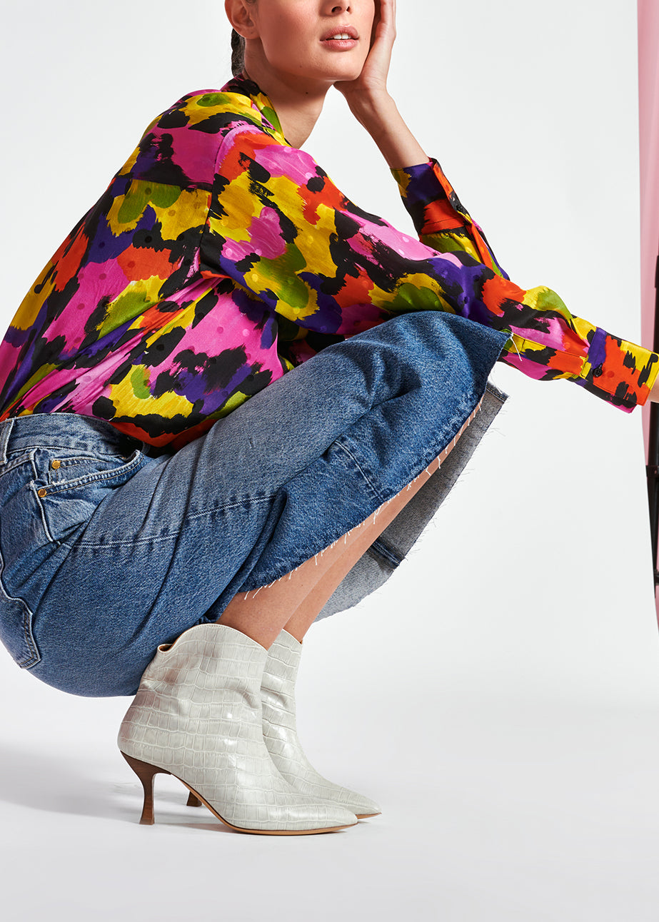 Jupe fourreau en jean à taille haute RE—SSENTIEL | Essentiel second hand