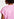 Pink linen V-neck T-Shirt Faume - seconde main