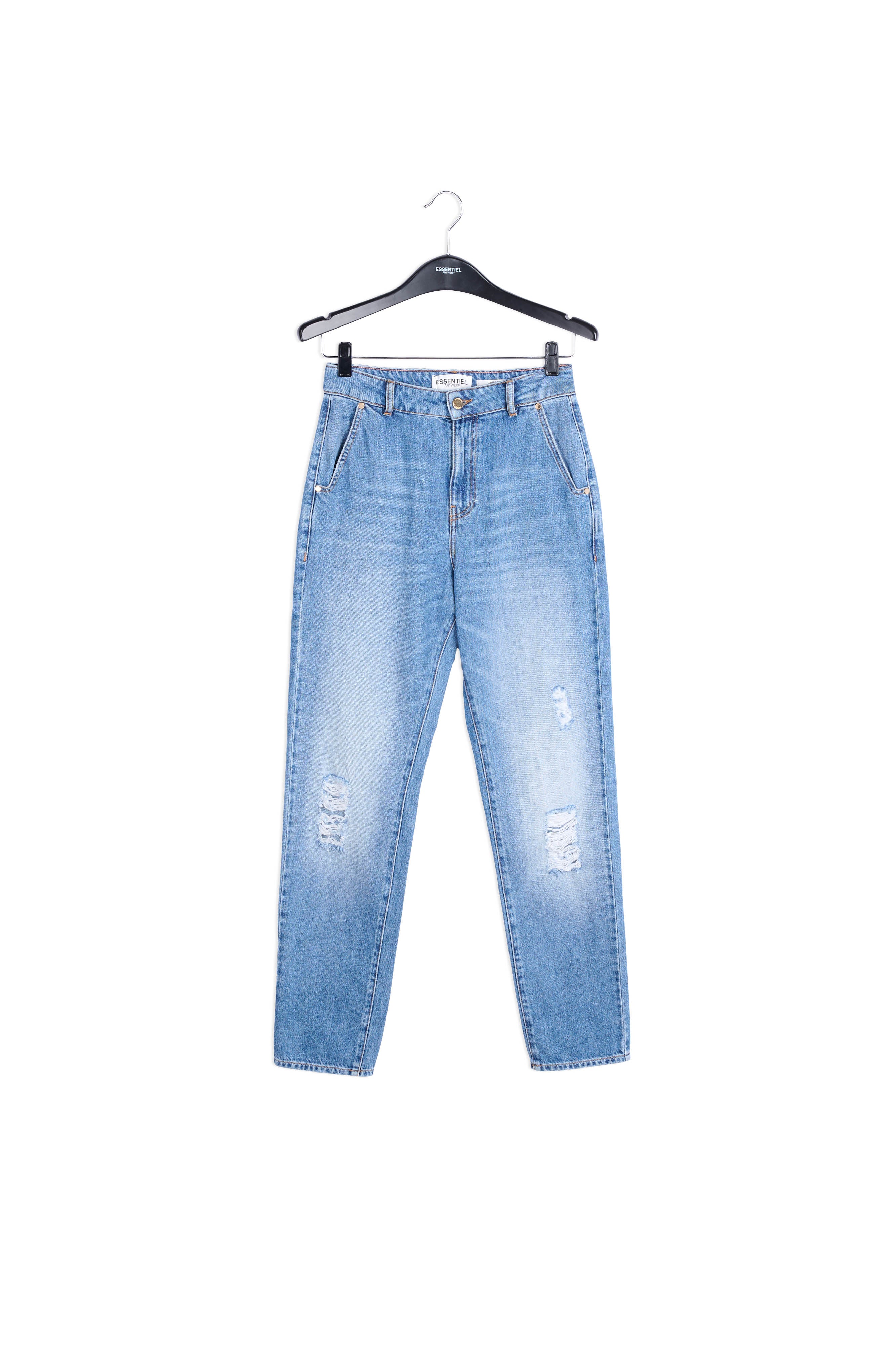 Jean bleu délavé à coupe ample RE—SSENTIEL | Essentiel second hand