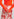 Off-white and red tie-dyed silk midi skirt Faume - seconde main
