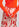 Jupe midi en soie tie-dye blanc cassé et rouge Faume - seconde main