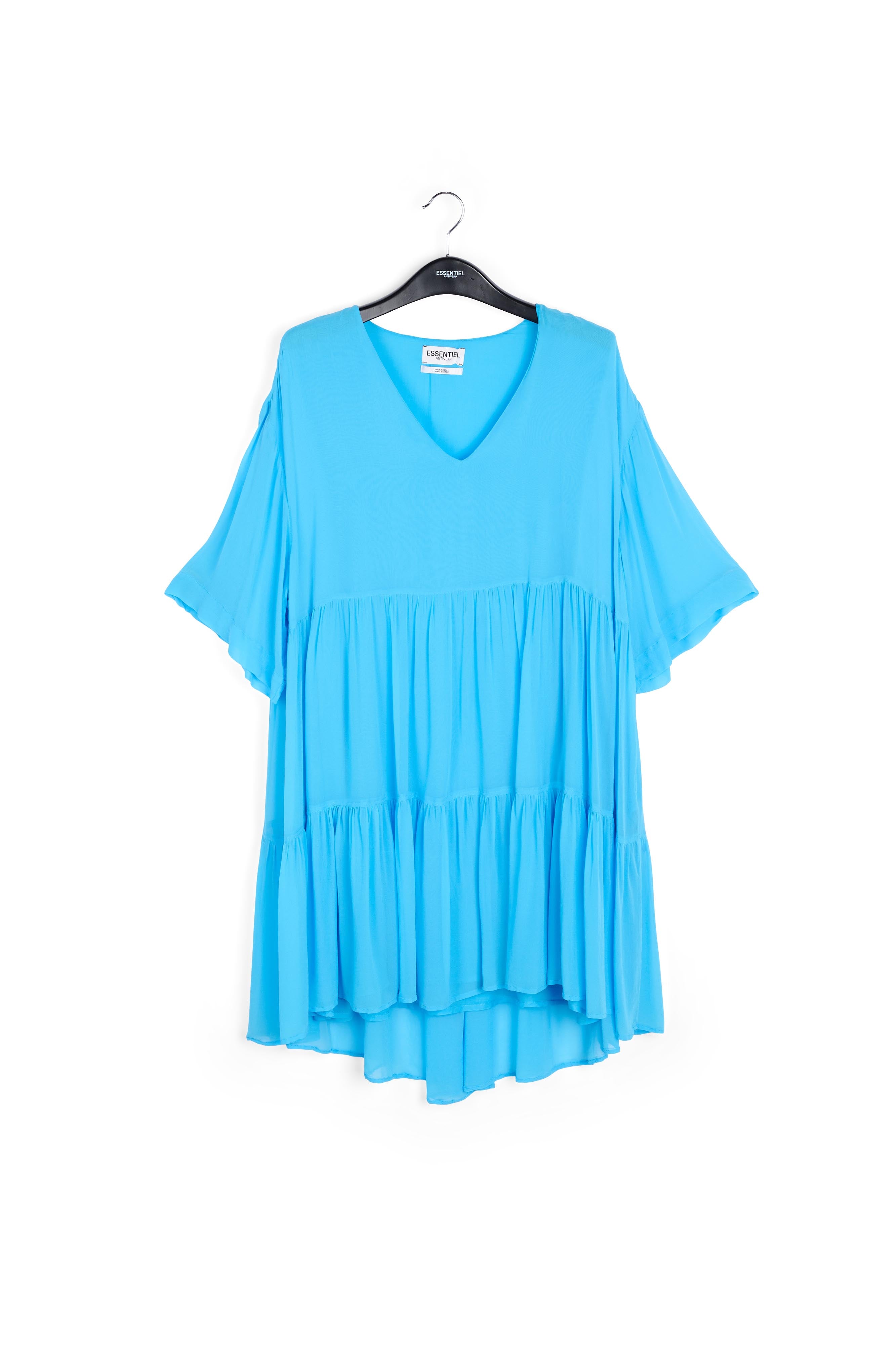 Kleurrijke mini-jurk met volants RE—SSENTIEL | Essentiel second hand