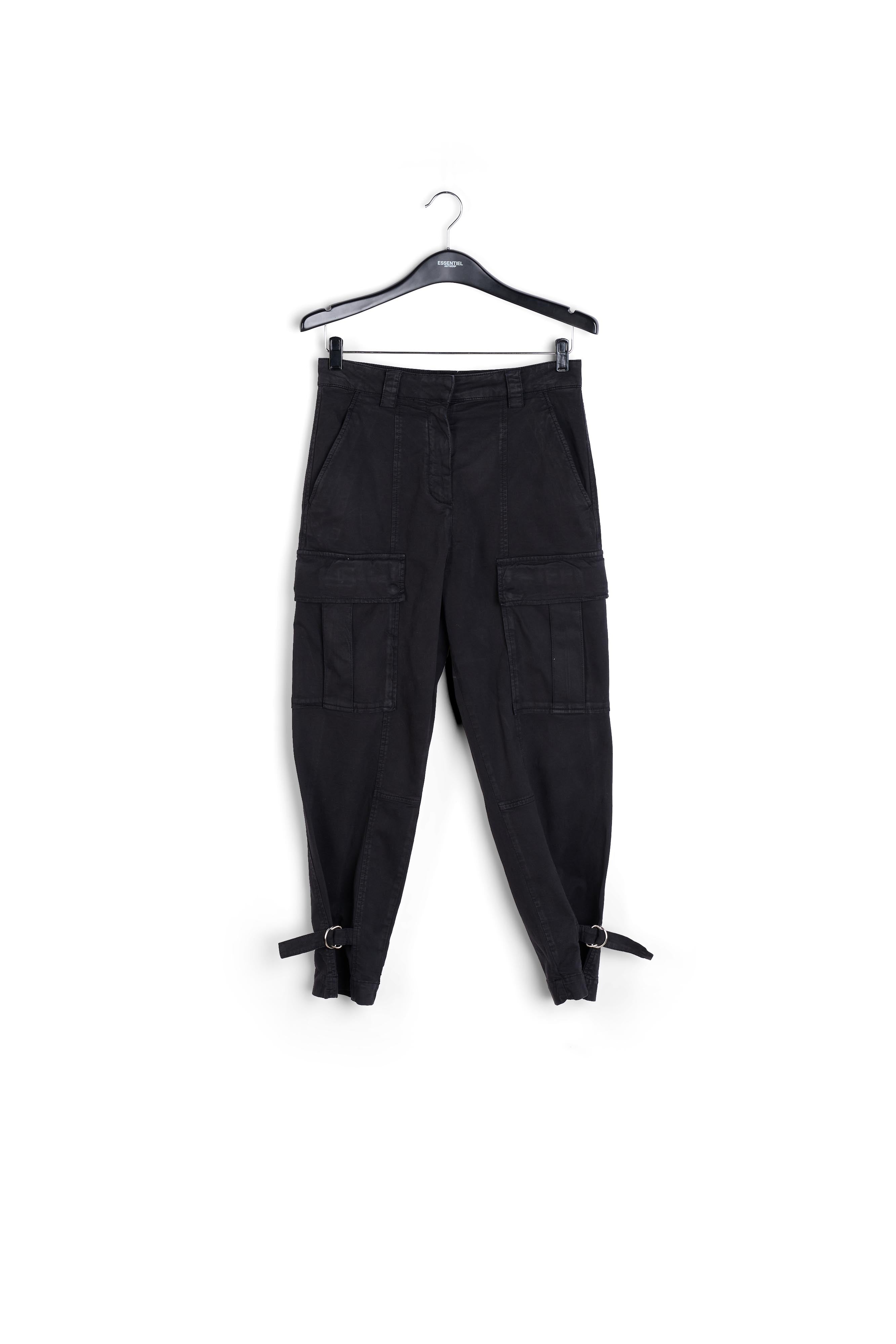 Pantalon treillis noir RE—SSENTIEL | Essentiel second hand