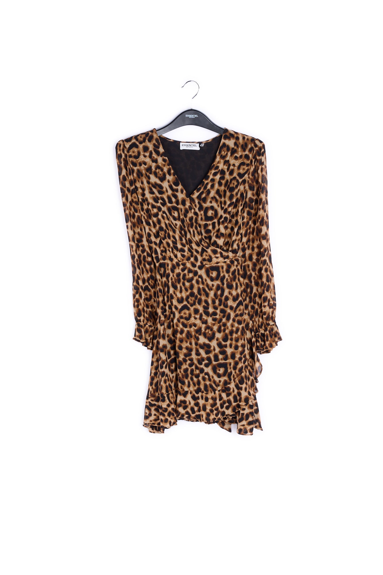 Wrap dress with leopard print RE—SSENTIEL | Essentiel second hand