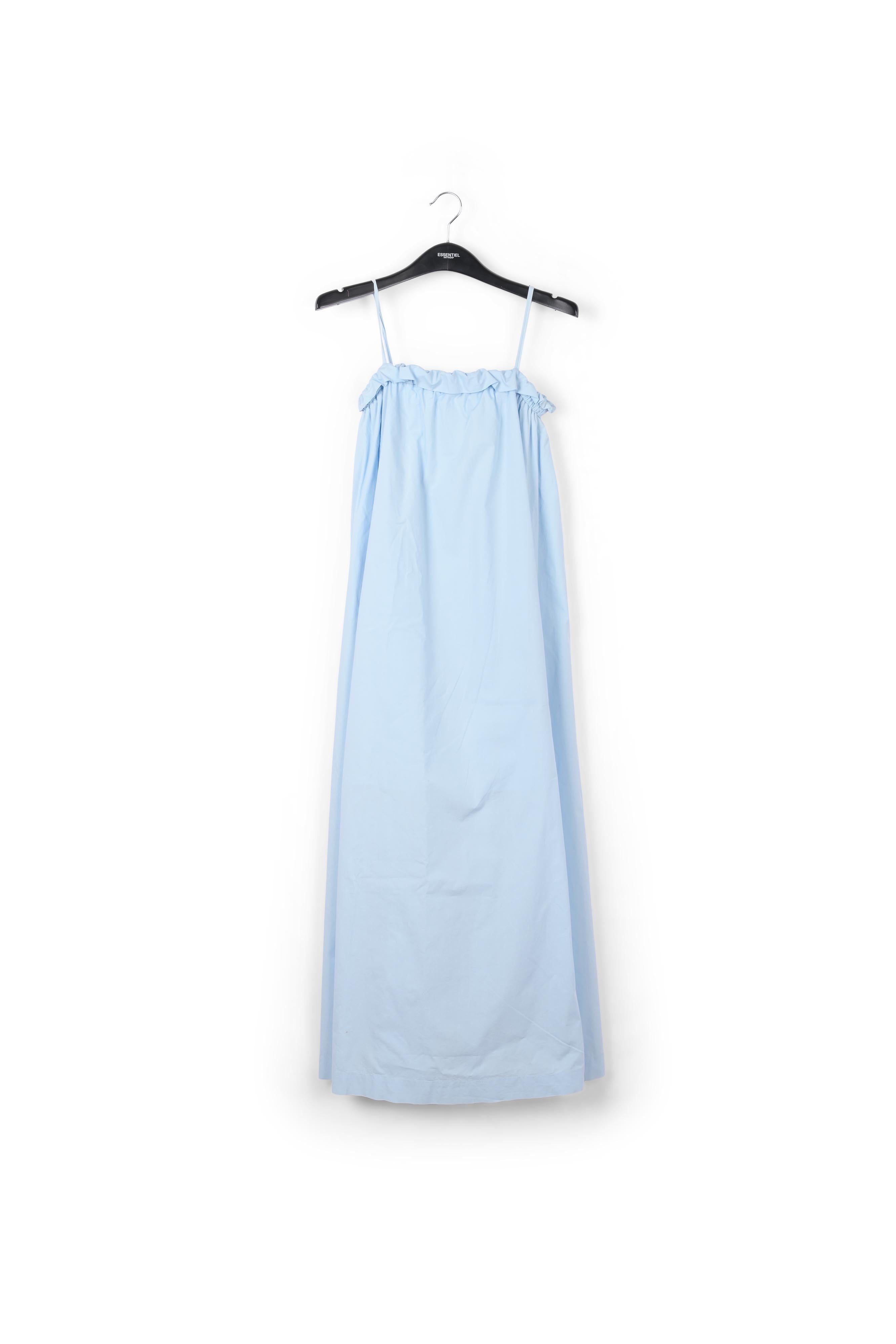 Maxi robe bleu clair en coton RE—SSENTIEL | Essentiel second hand