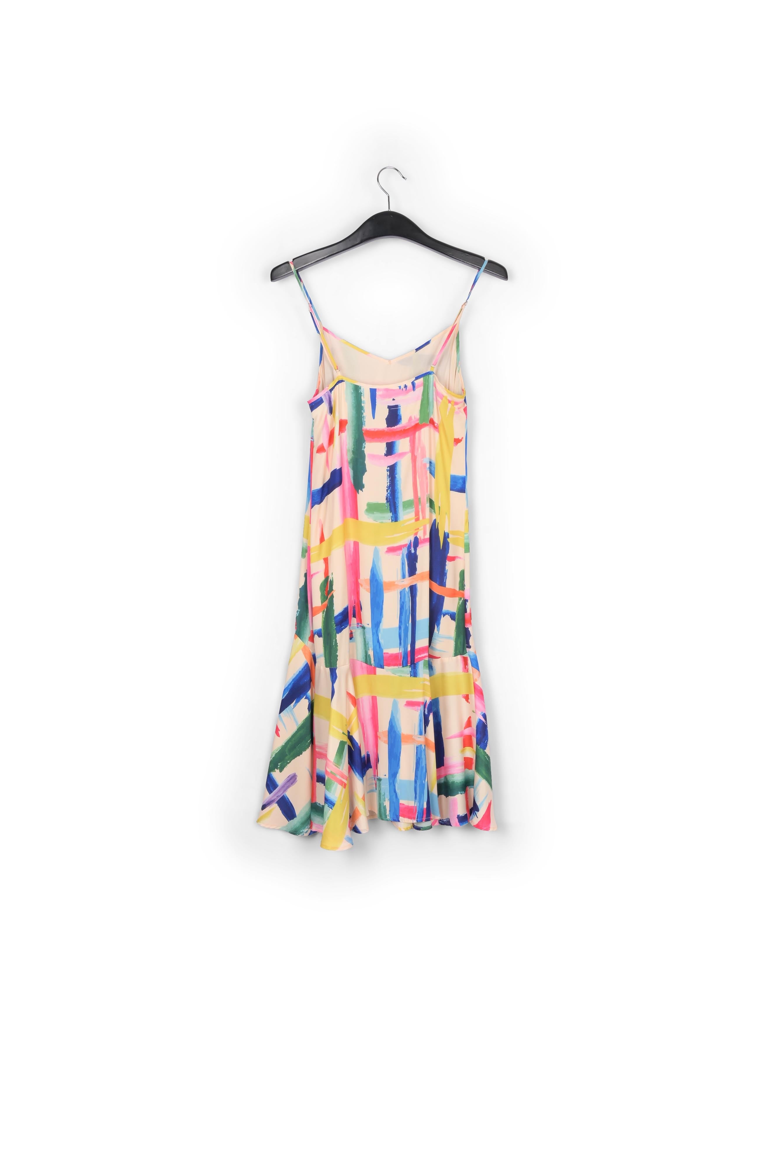 Robe midi à rayures graphiques multicolores RE—SSENTIEL | Essentiel second hand