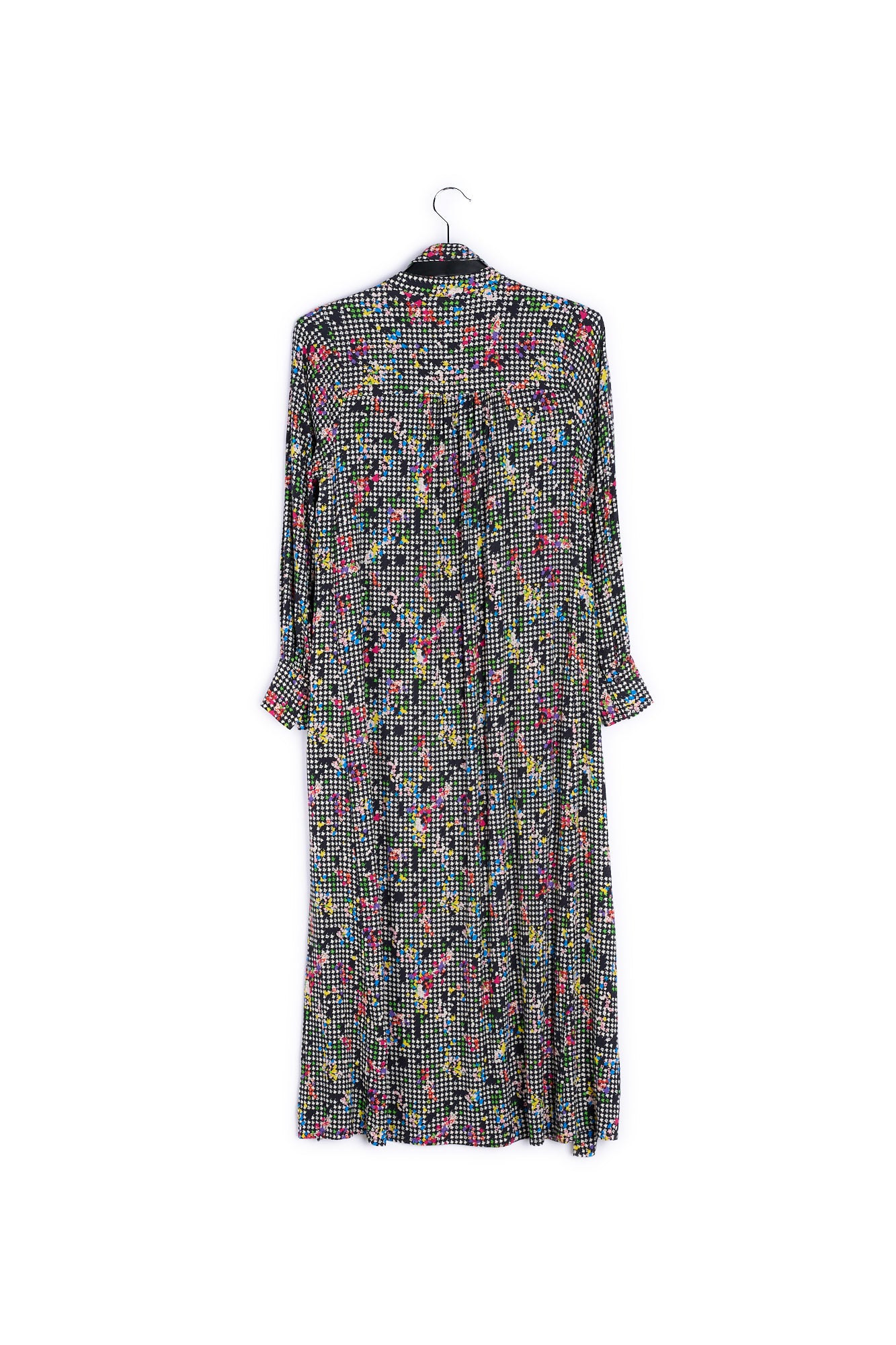 Black and white houndstooth shirt dress RE—SSENTIEL | Essentiel second hand