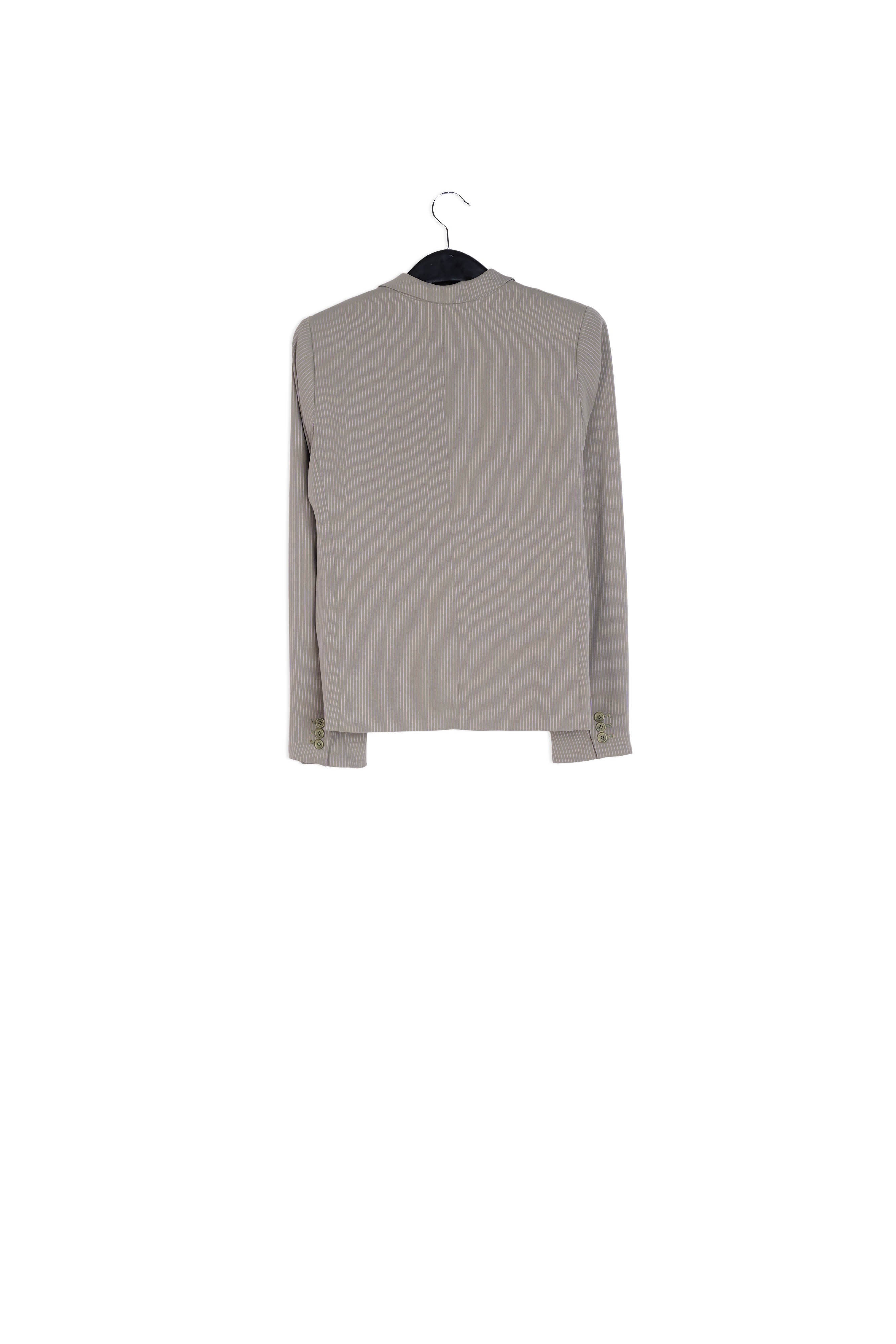 Veste grise à rayures RE—SSENTIEL | Essentiel second hand