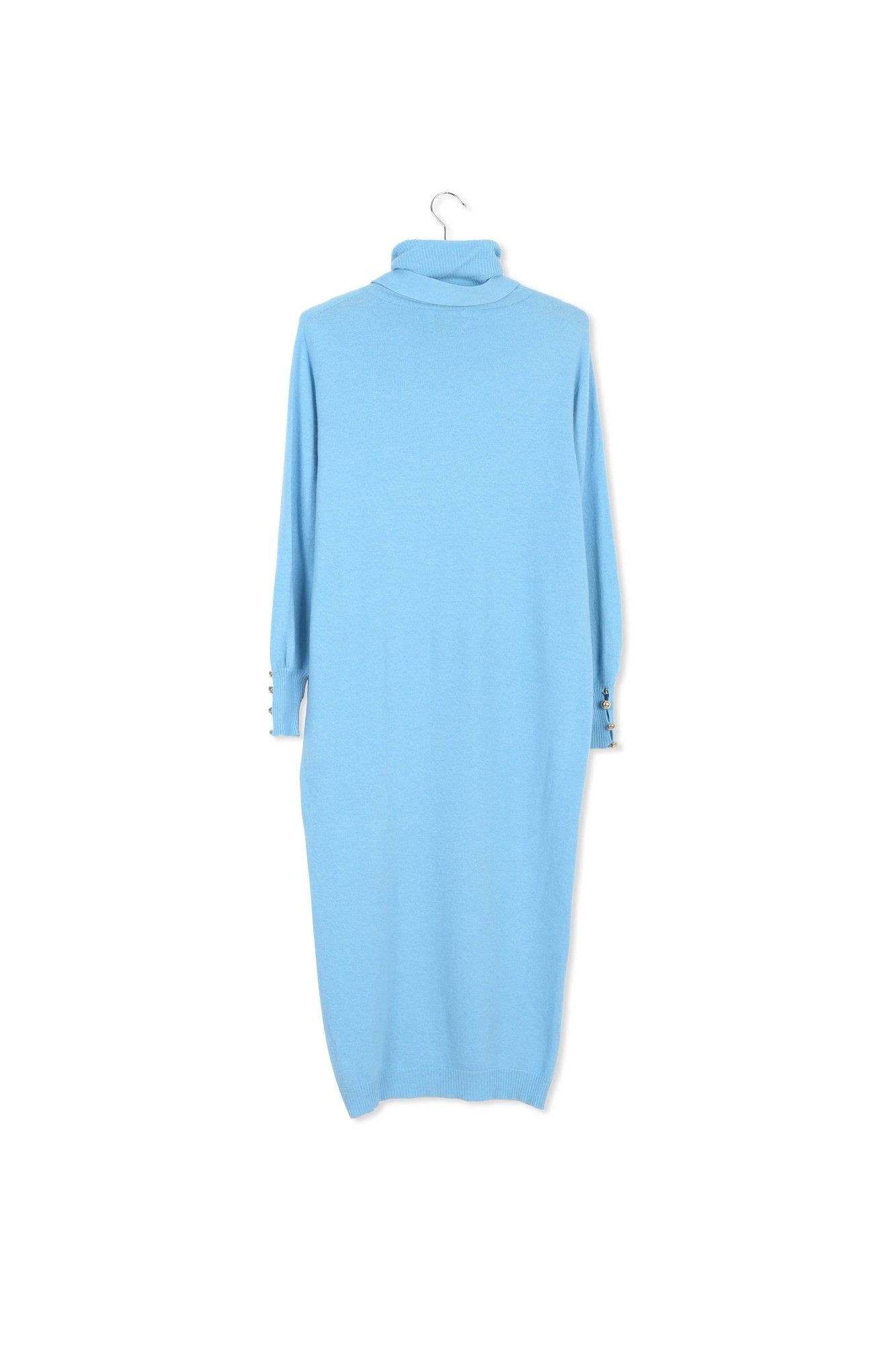 Blue turtleneck knit dress RE—SSENTIEL | Essentiel second hand