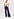 Dark blue wide-leg pants with contrasting stripe Faume - seconde main