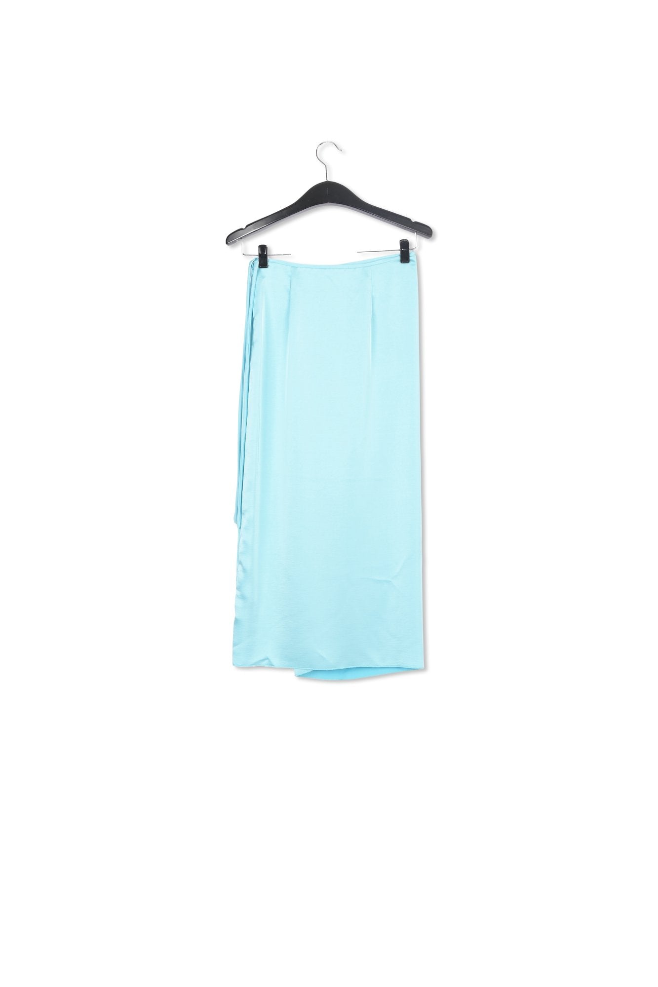 Light blue midi wrap skirt RE—SSENTIEL | Essentiel second hand