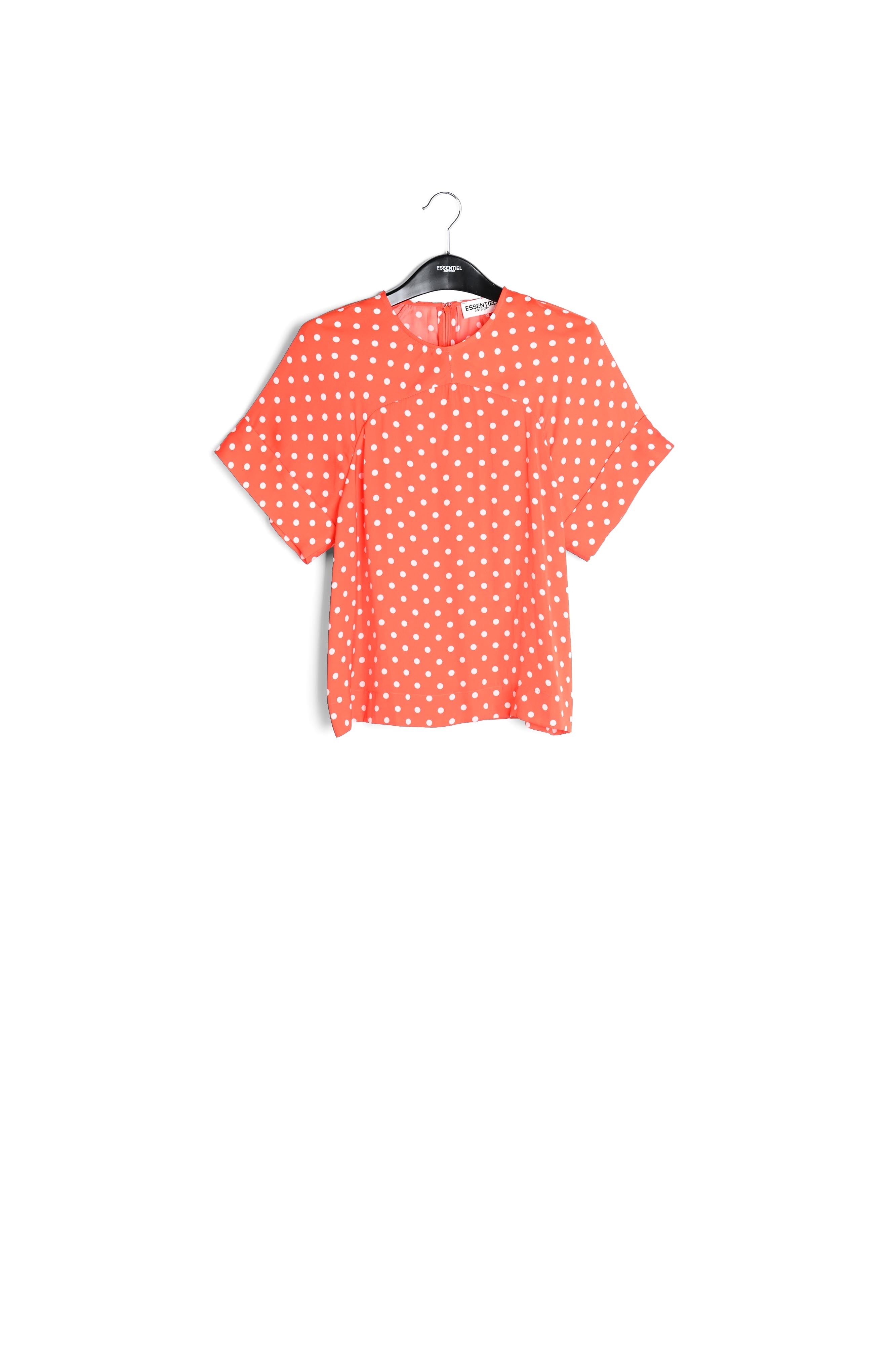 Red polka dot top RE—SSENTIEL | Essentiel second hand
