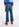 Blue cotton-stretch flared-fit jeans Faume - seconde main
