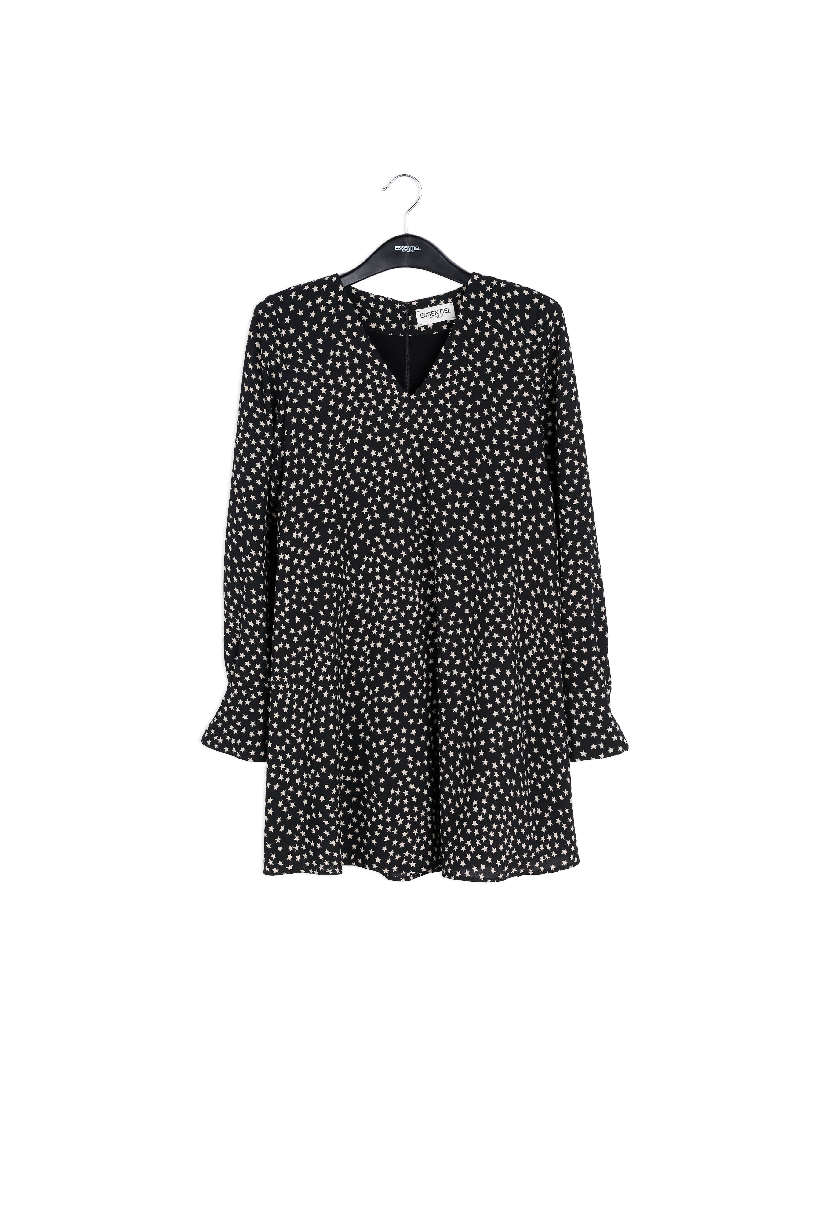 Black star print dress  RE—SSENTIEL | Essentiel second hand
