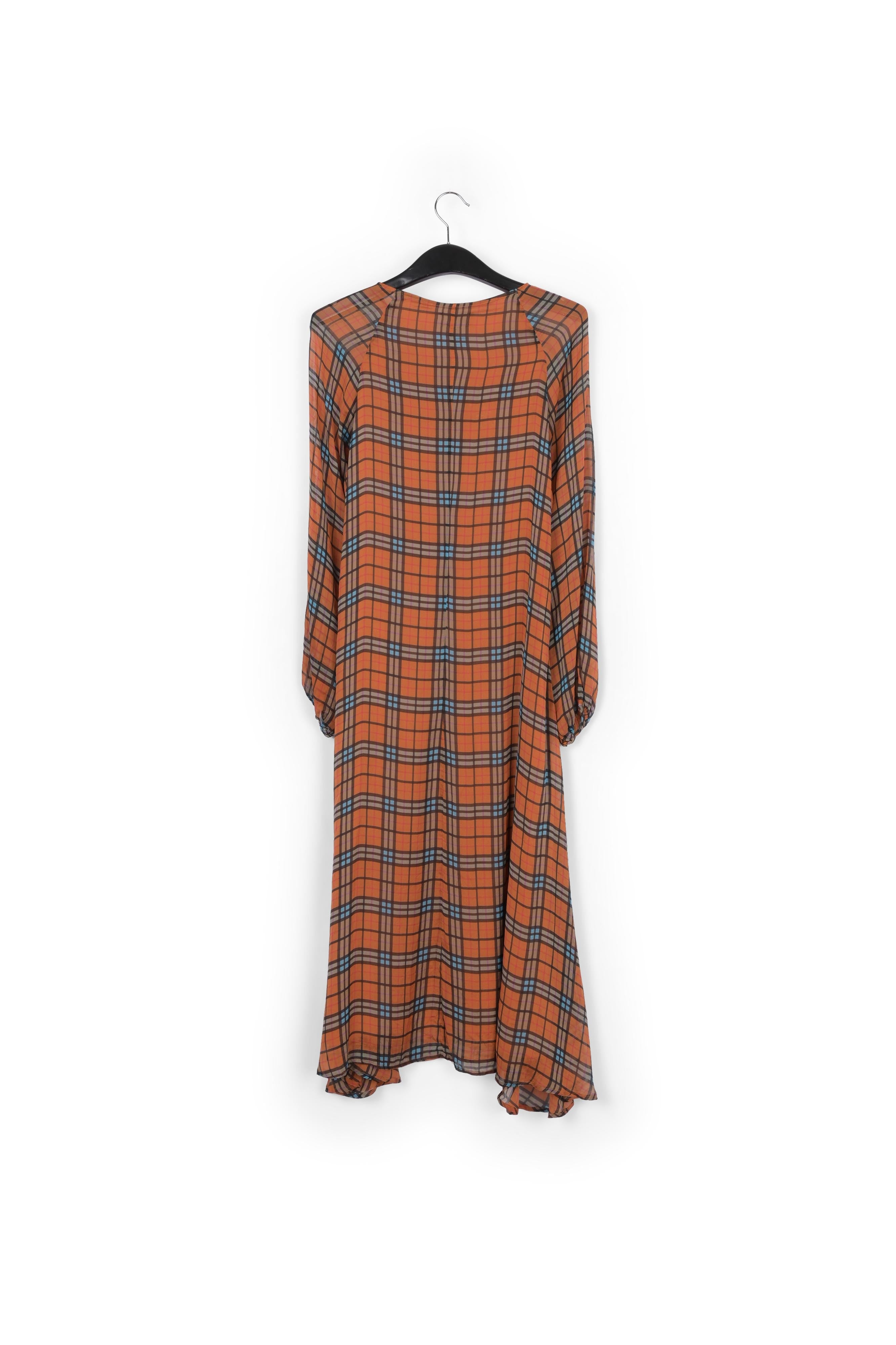 Orange silk A-line dress RE—SSENTIEL | Essentiel second hand