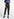 Zwart en witte broek met hoge taille Faume - seconde main