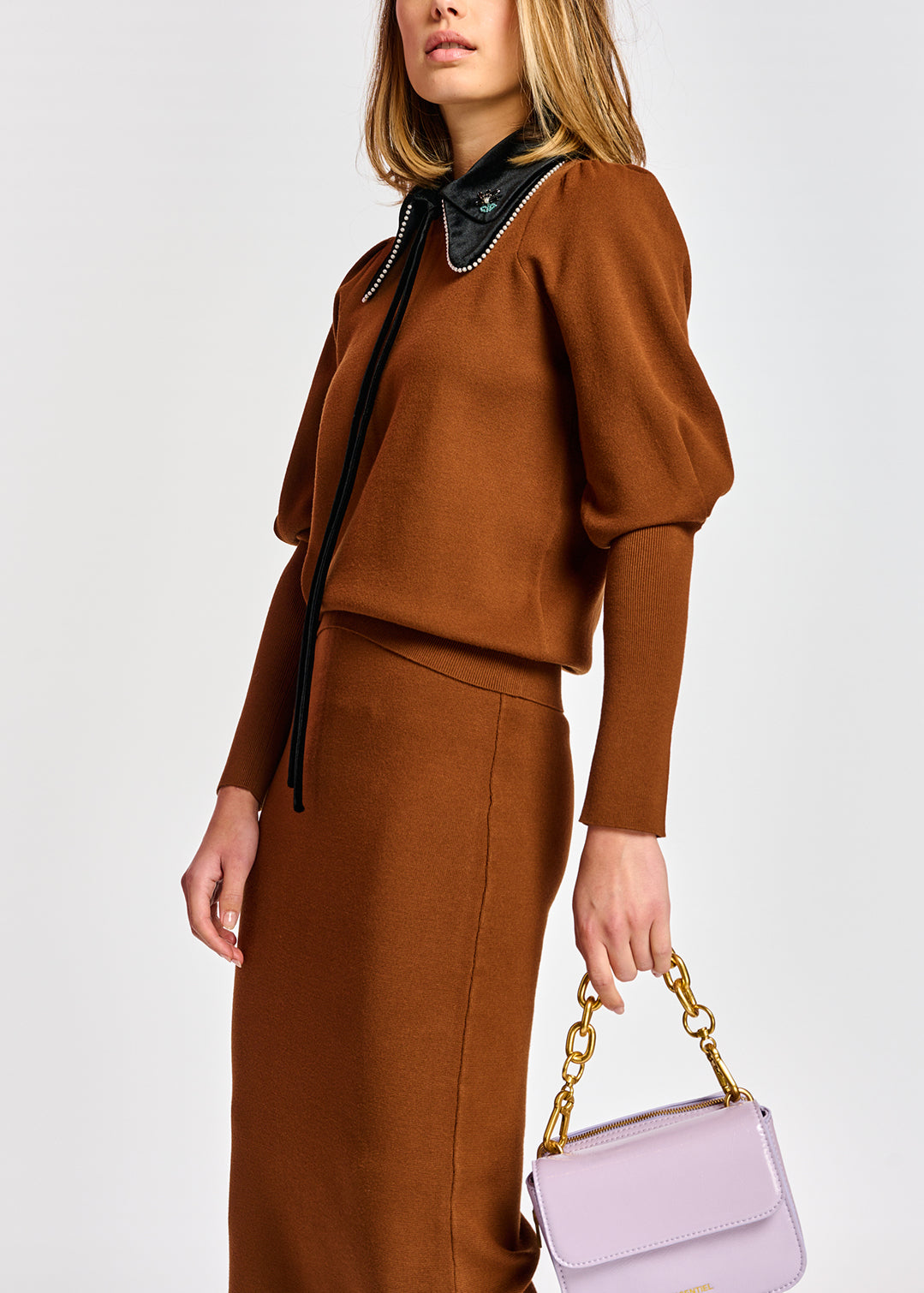 Anergy puff sleeve sweater RE—SSENTIEL | Essentiel second hand