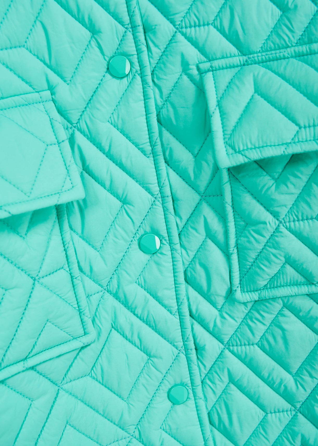 Turquoise quilted jacket RE—SSENTIEL | Essentiel second hand