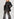 Black and gold sequined flared pants Faume - seconde main
