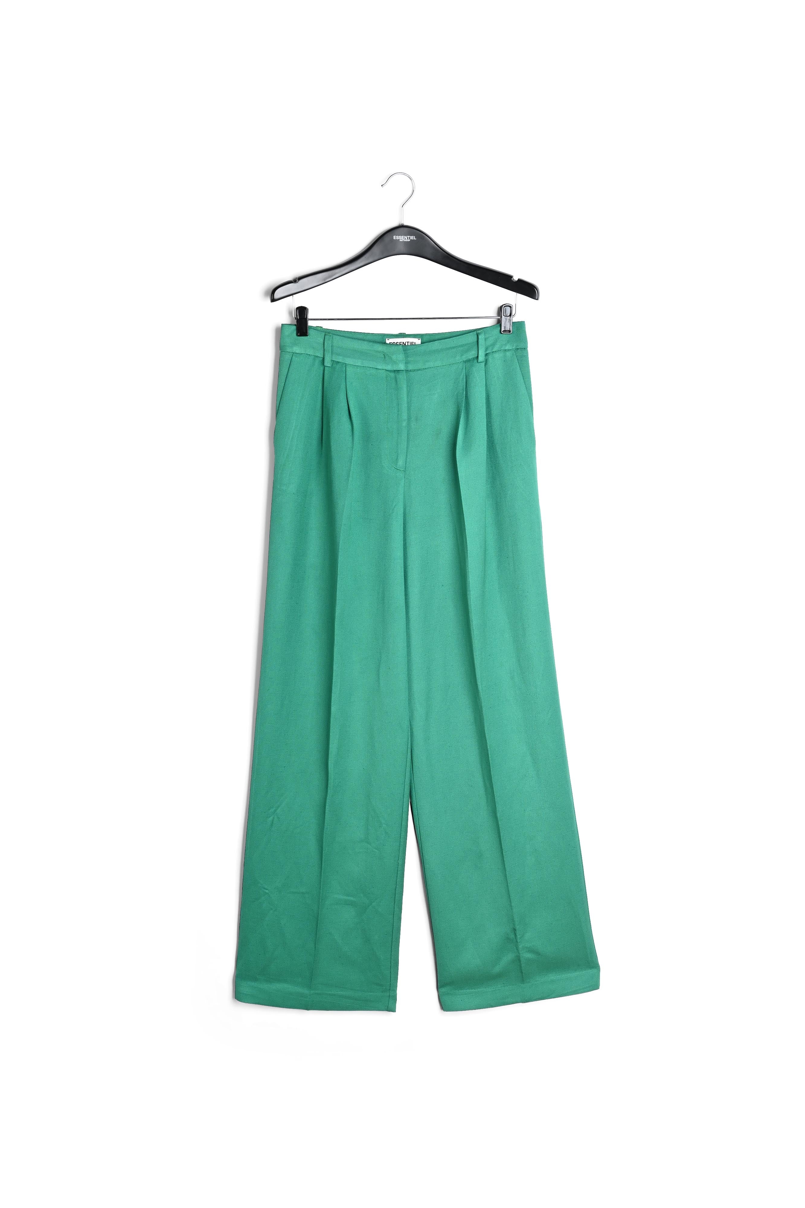 Pantalon vert aux jambes larges RE—SSENTIEL | Essentiel second hand