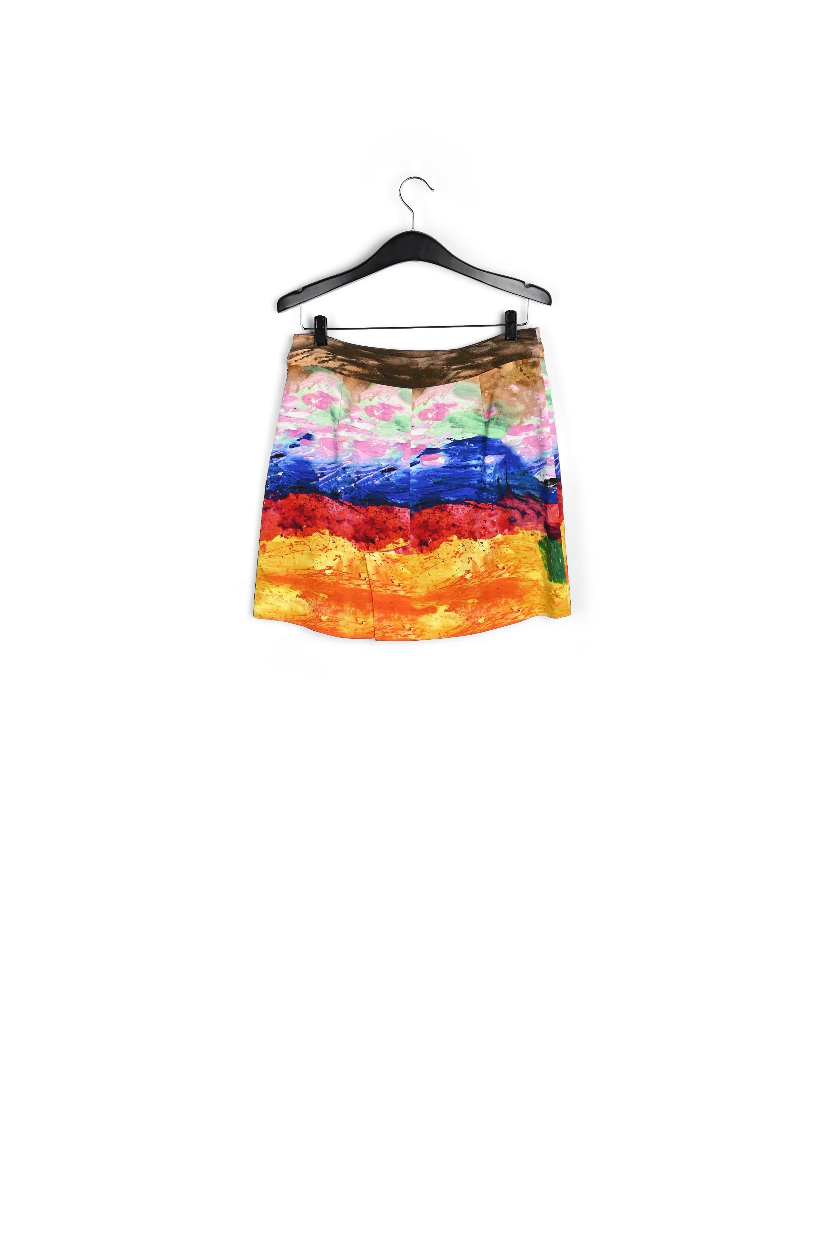 A-lijn minirok met kleurrijke verfstrepen RE—SSENTIEL | Essentiel second hand