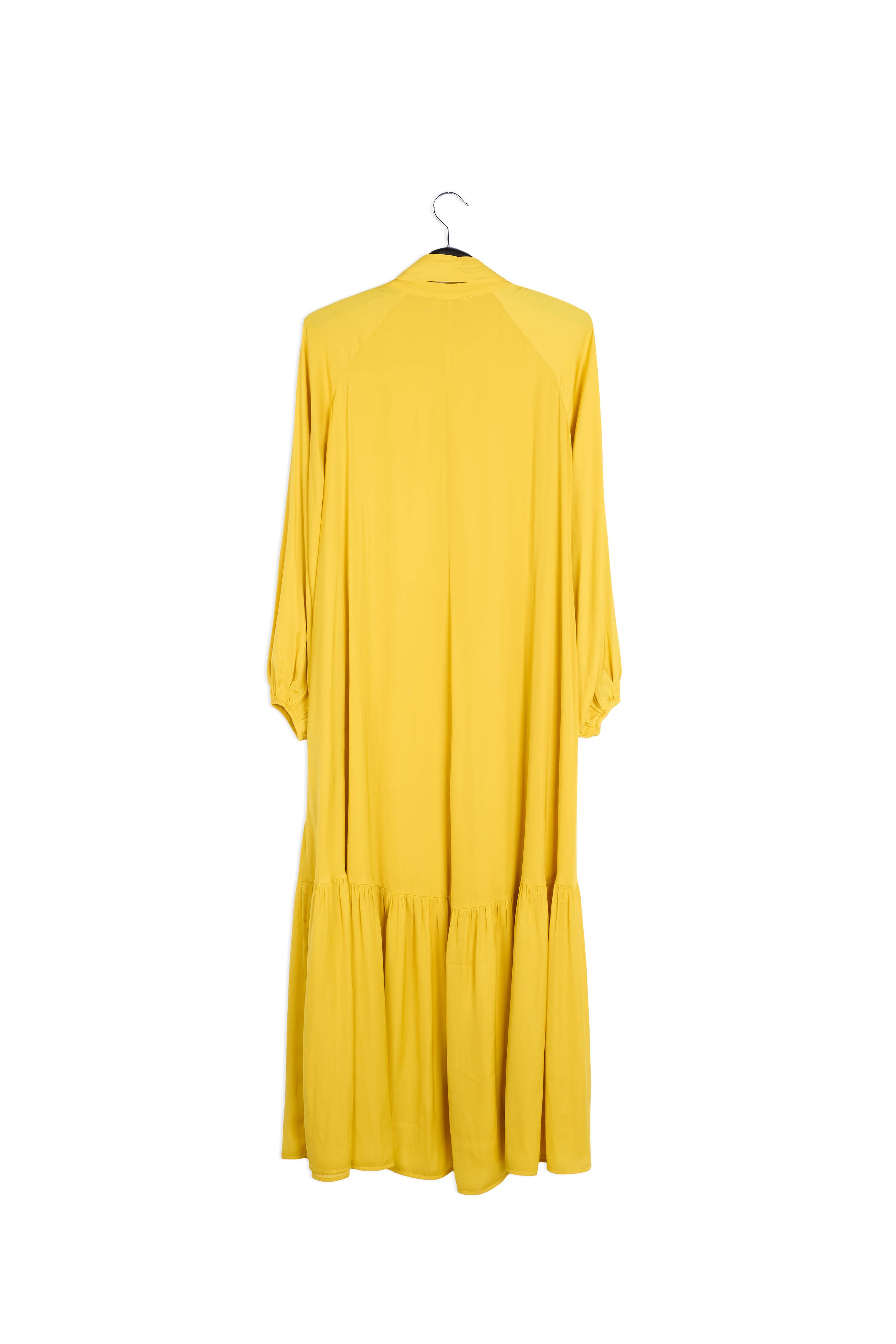 Yellow long-sleeved maxi dress RE—SSENTIEL | Essentiel second hand