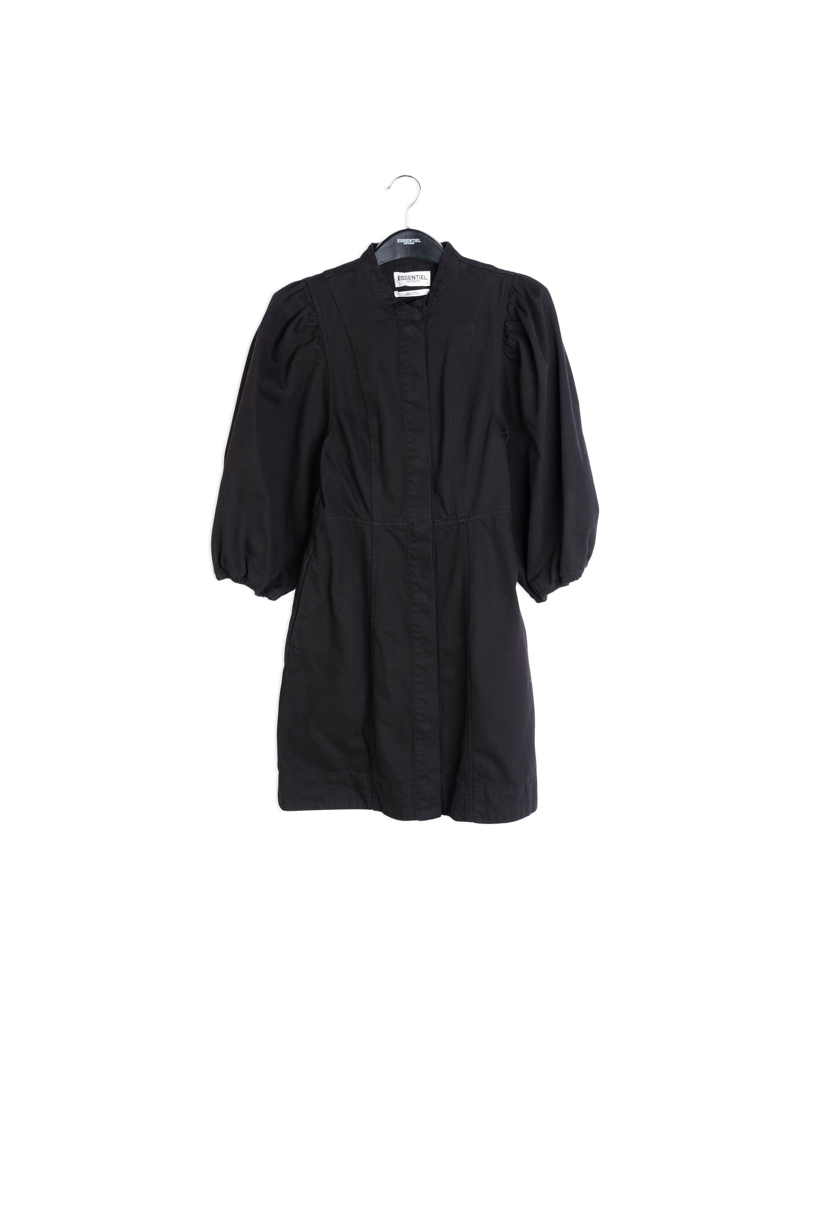 Black denim mini dress RE—SSENTIEL | Essentiel second hand
