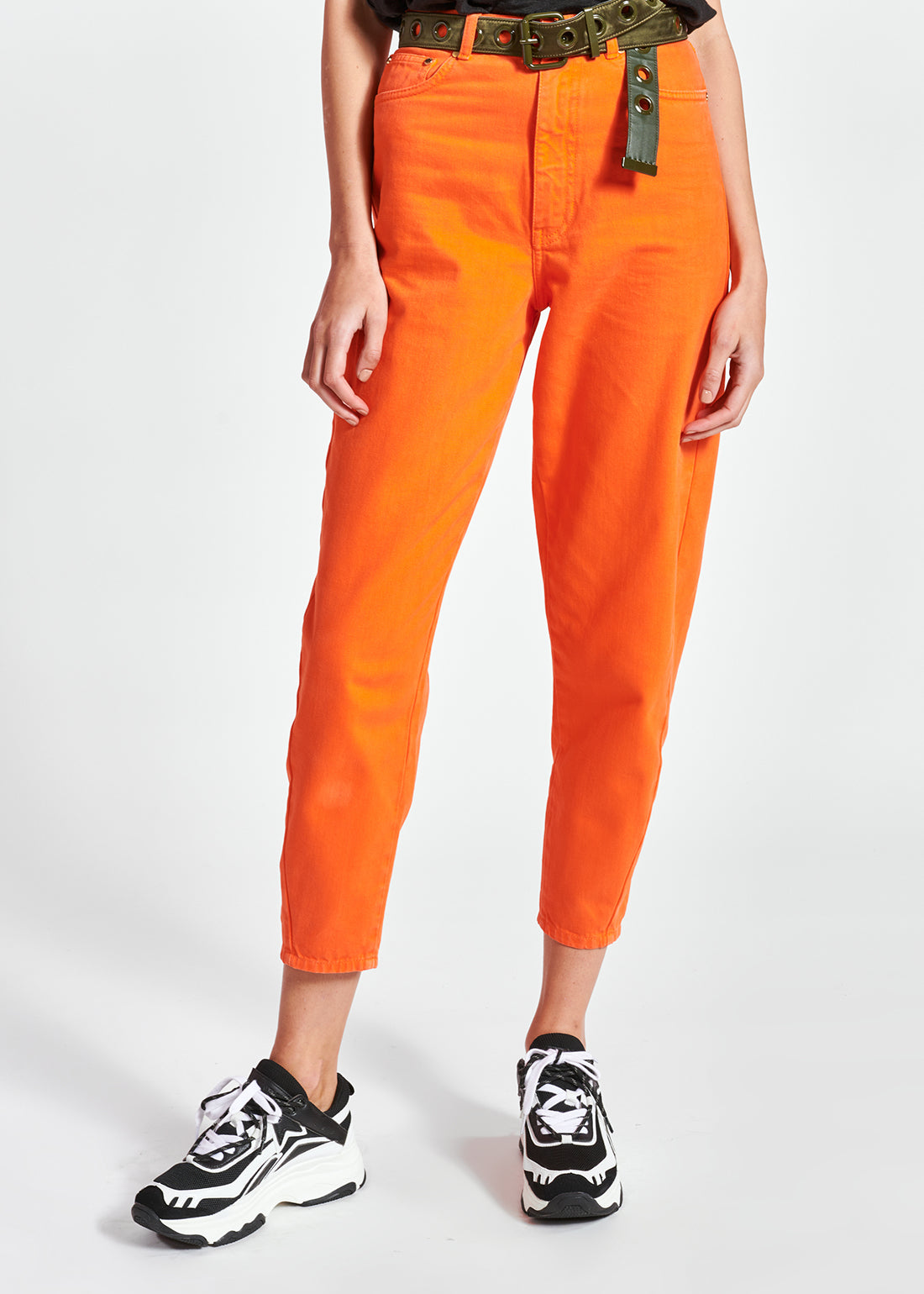 Orange high-waisted loose-fit jeans RE—SSENTIEL | Essentiel second hand