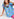 Blue flower print top with ruffled sleeves Faume - seconde main
