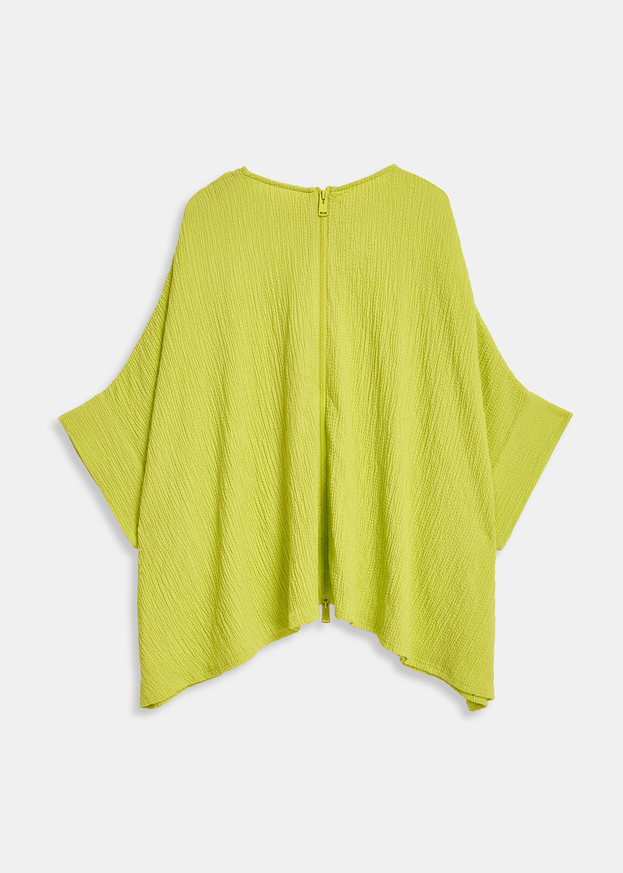 Lime green oversized seersucker top RE—SSENTIEL | Essentiel second hand