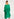 Green relaxed-fit shirt dress with plissé backside Faume - seconde main