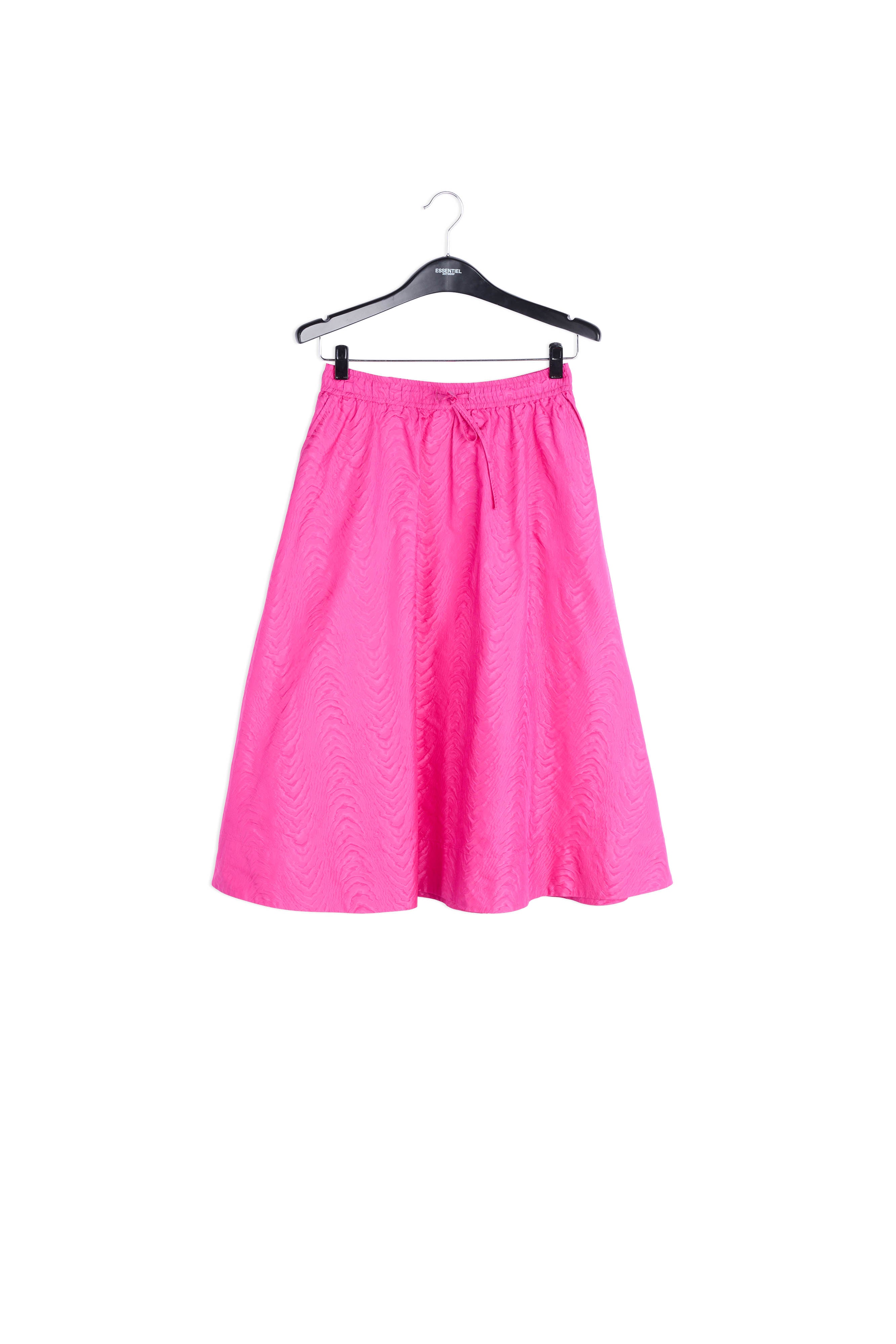 Pink jacquard a-line skirt RE—SSENTIEL | Essentiel second hand